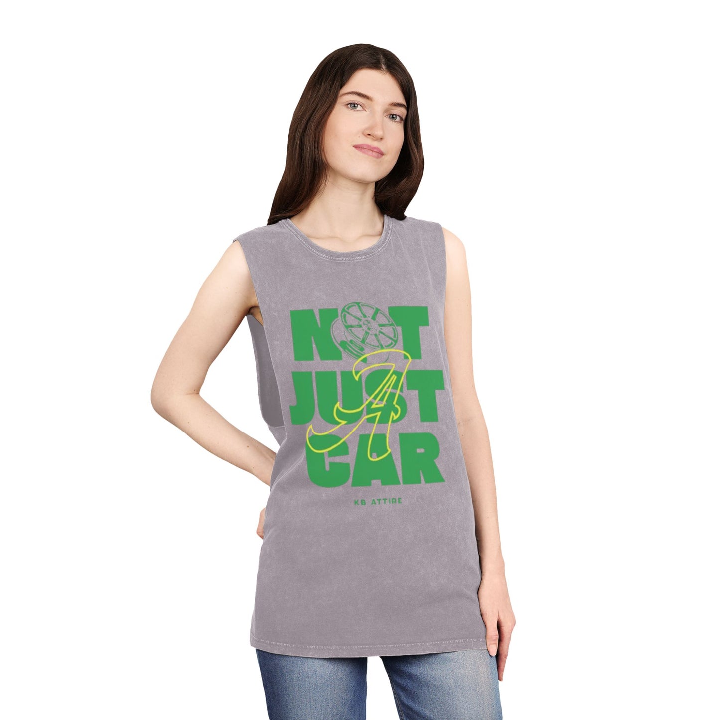 Unisex Stonewash 'Not Just A Car' Tank Top