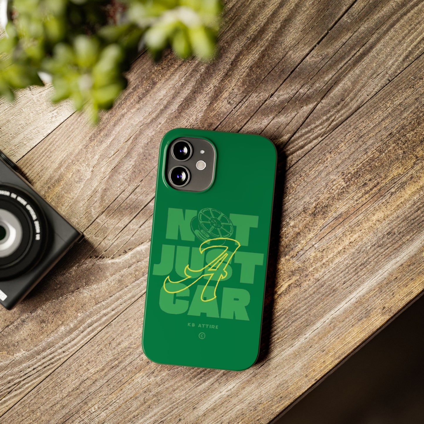 Not Just A Car Slim IPhone Cases (Green)