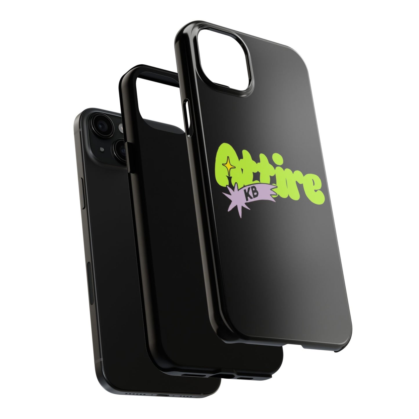 KB Attire Cartoon Phone Case (Black)