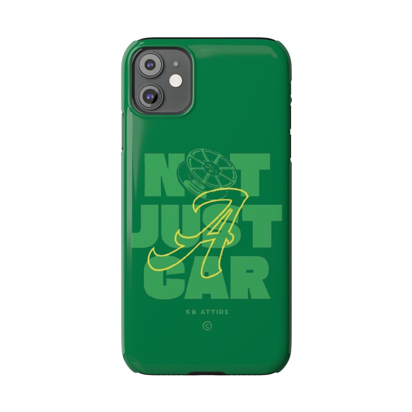 Not Just A Car Slim IPhone Cases (Green)