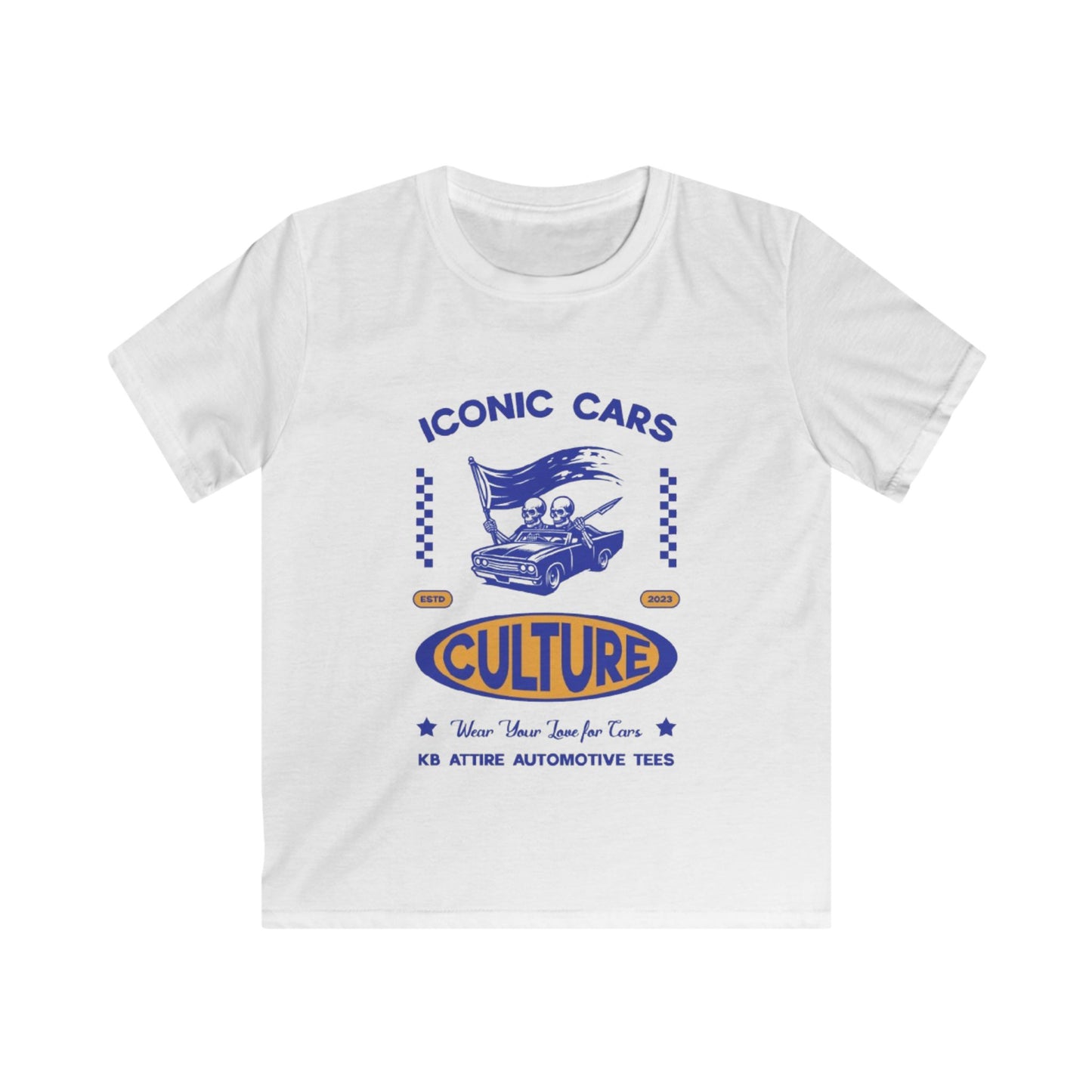 KB Attire Iconic Cars Kids Tee