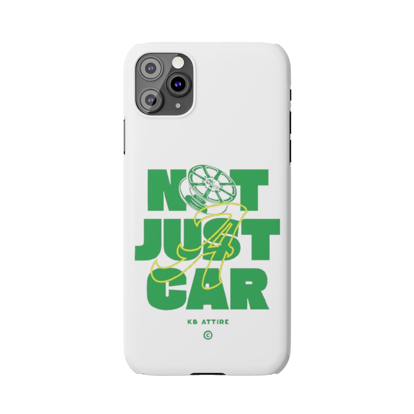 Not Just A Car Slim IPhone Cases (White)
