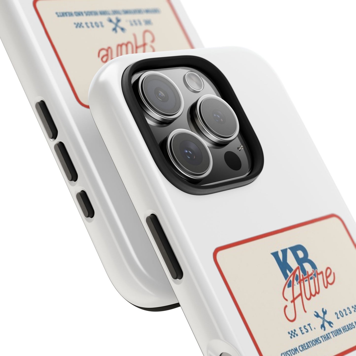 KB Attire 'The Patch' Phone Case (White)