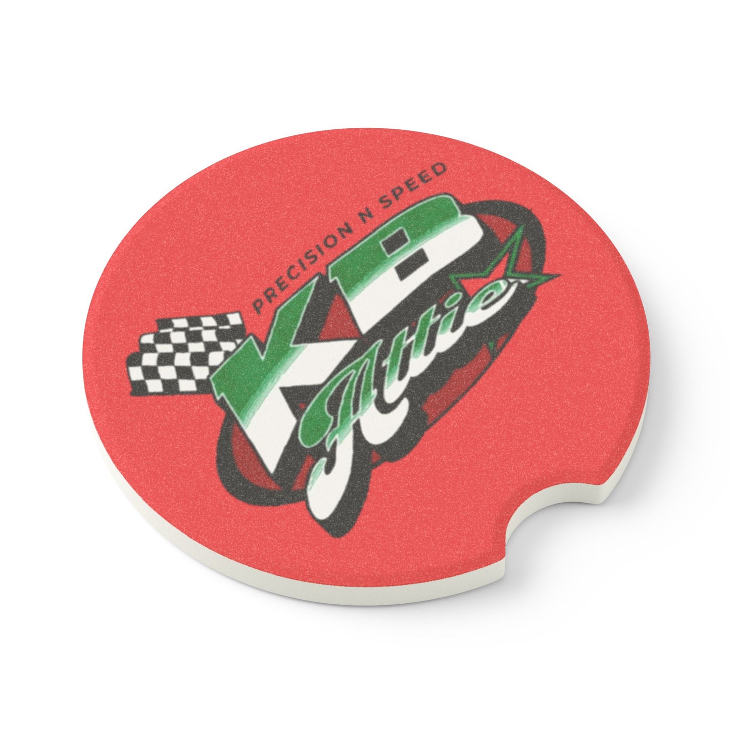 KB Attire Soapstone Car Coaster (Red)