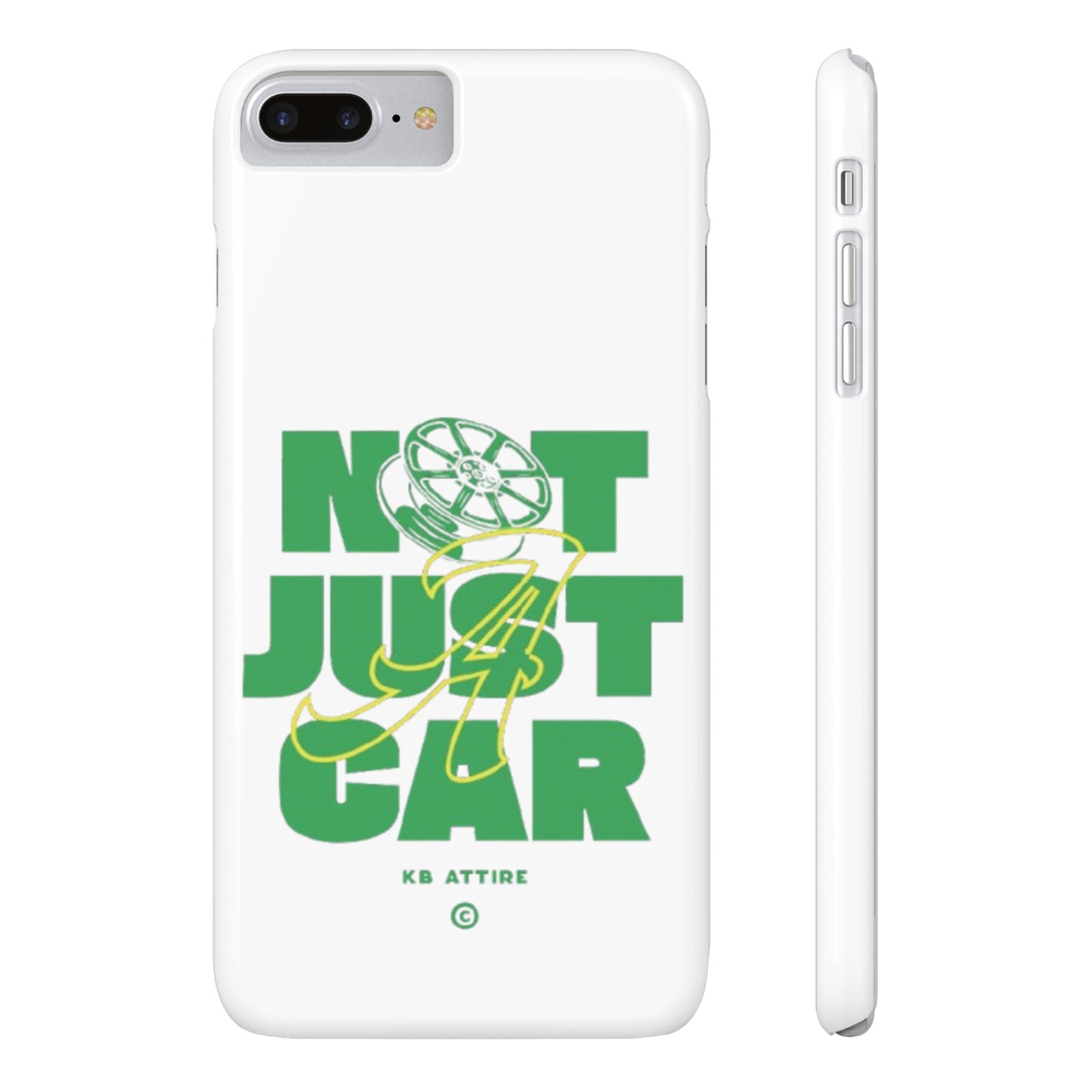 Not Just A Car Slim IPhone Cases (White)