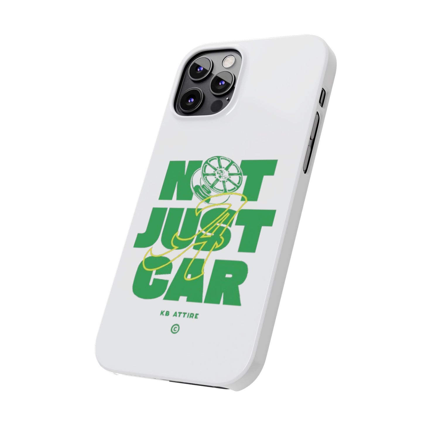 Not Just A Car Slim IPhone Cases (White)