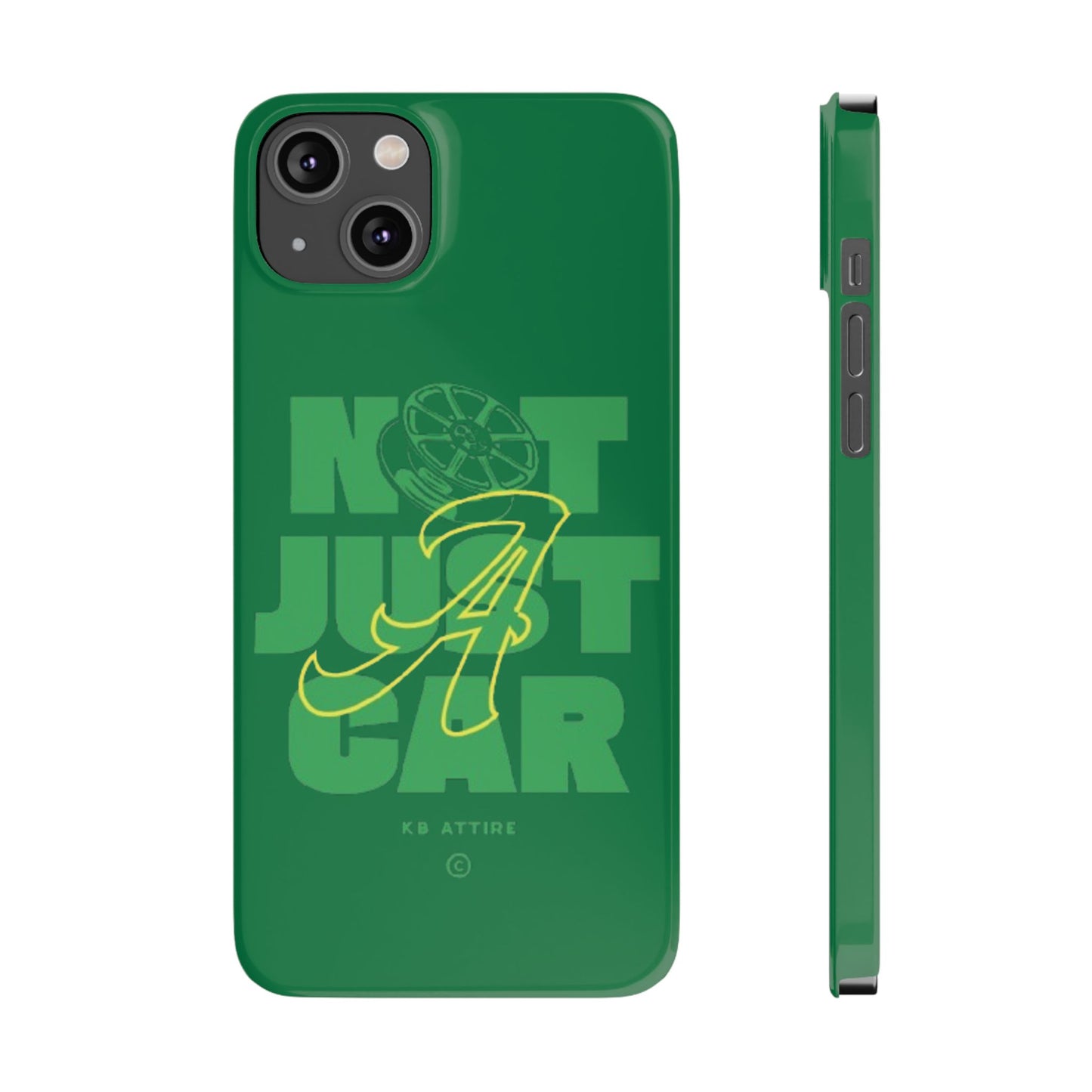 Not Just A Car Slim IPhone Cases (Green)