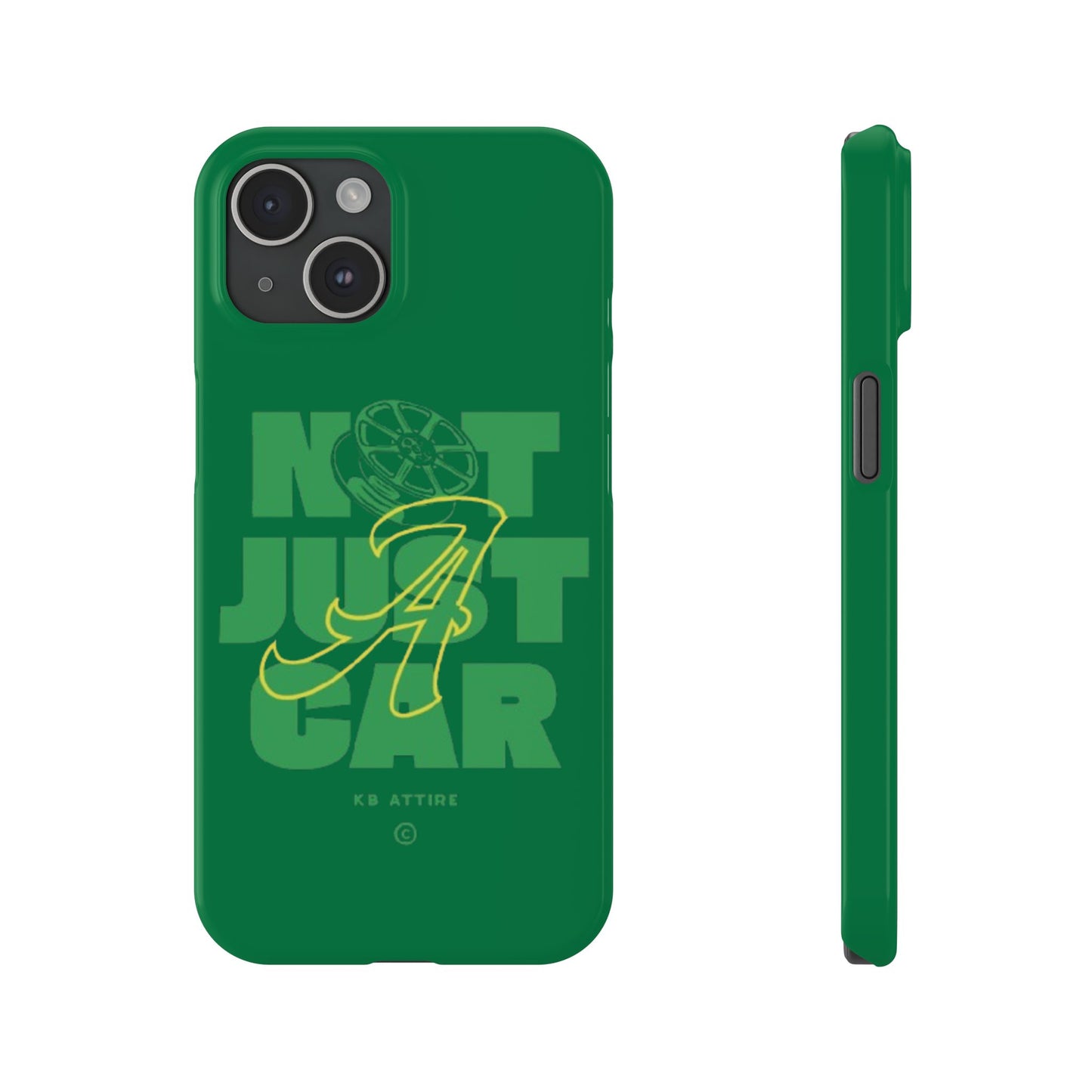 Not Just A Car Slim IPhone Cases (Green)