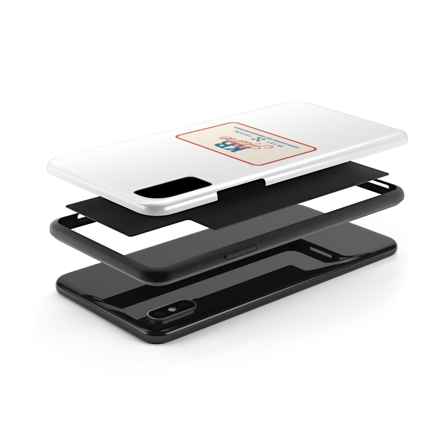 KB Attire 'The Patch' Phone Case (White)