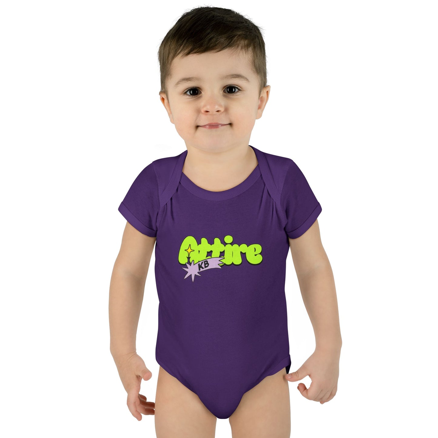 KB Attire Infant Bodysuit with "Cartoon" Logo