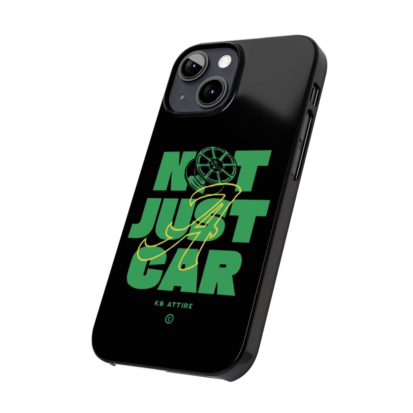 Not Just A Car Slim IPhone Cases (Black)