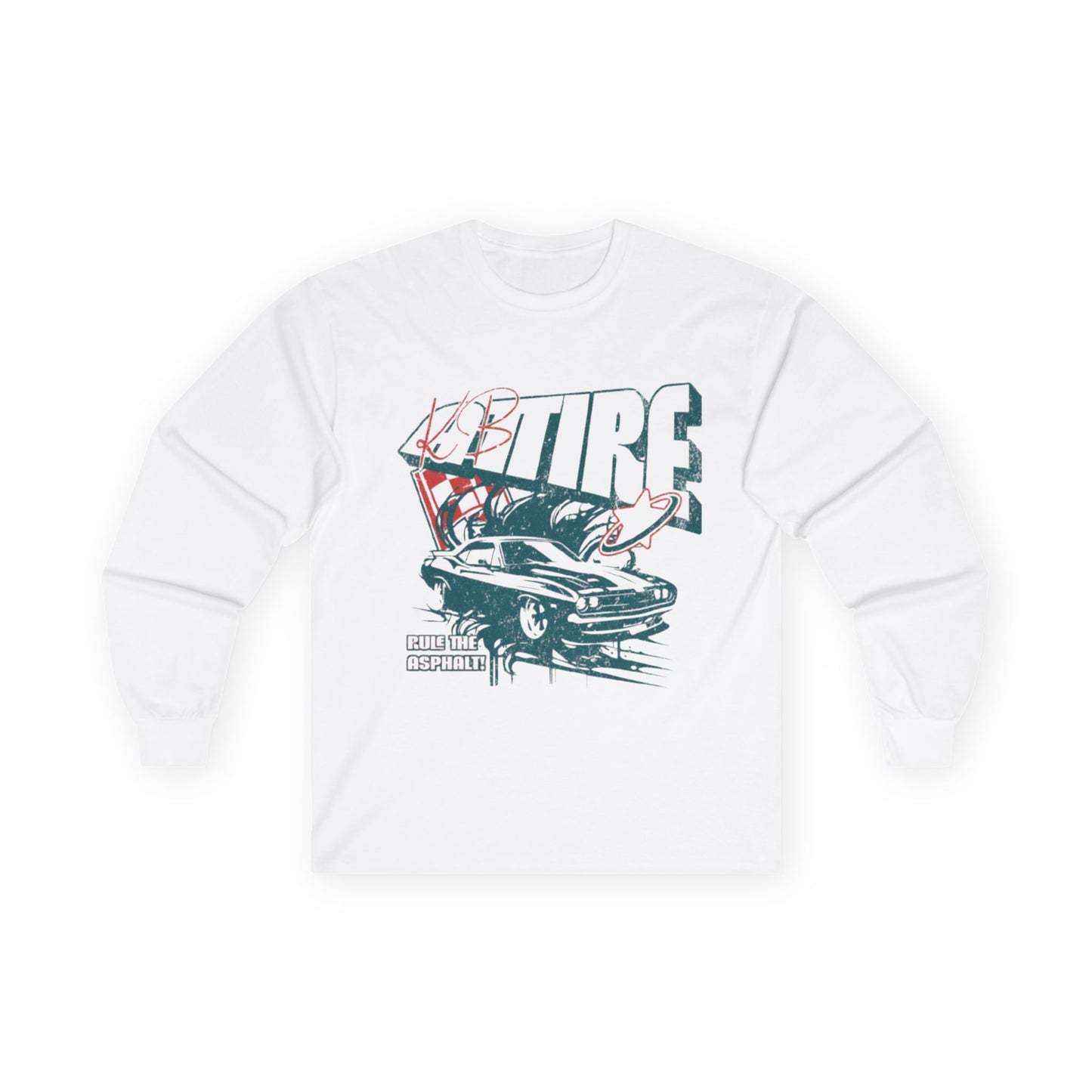 'Retro Car' Long Sleeve Tee