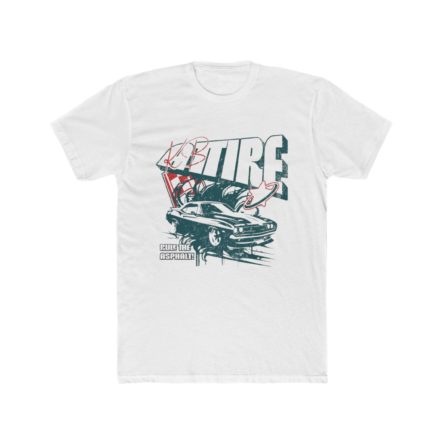 Vintage Tire Racing Graphic Tee - Unisex Cotton Crew