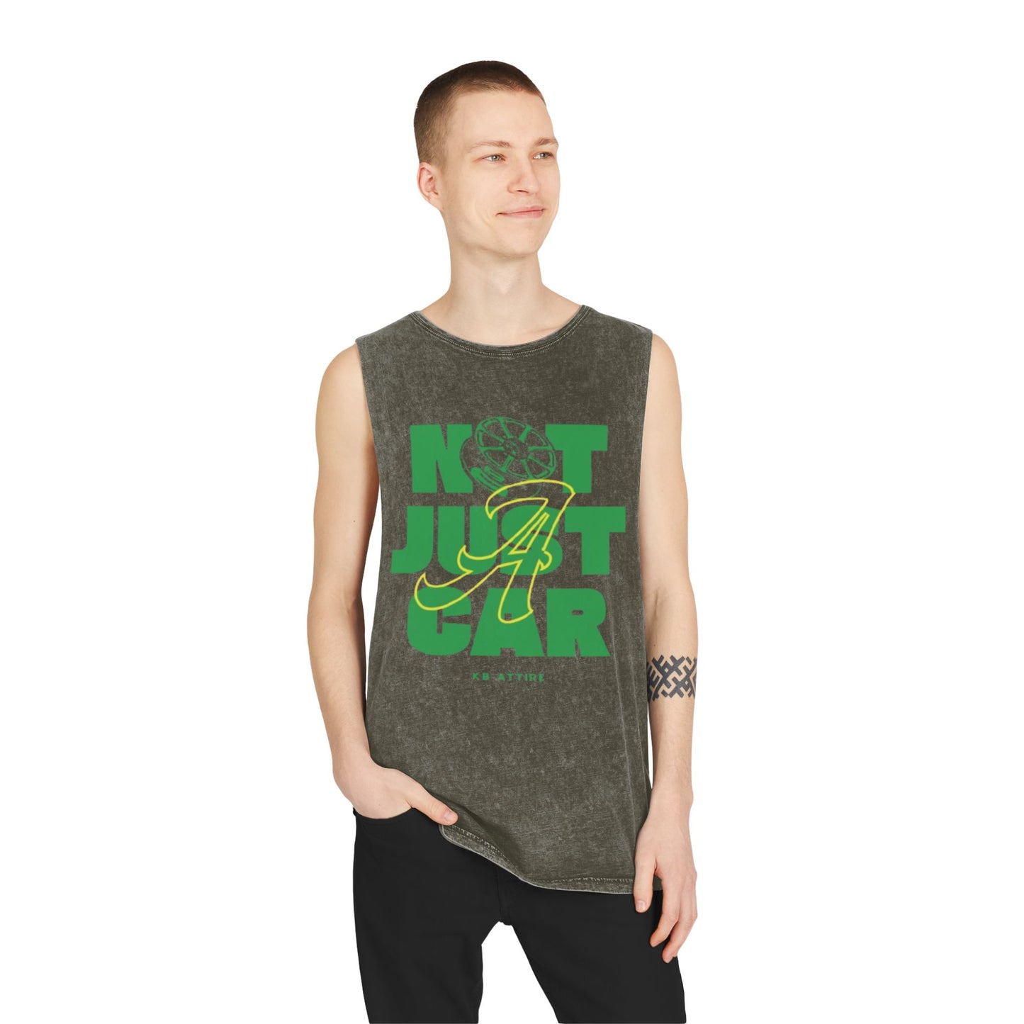 Unisex Stonewash 'Not Just A Car' Tank Top
