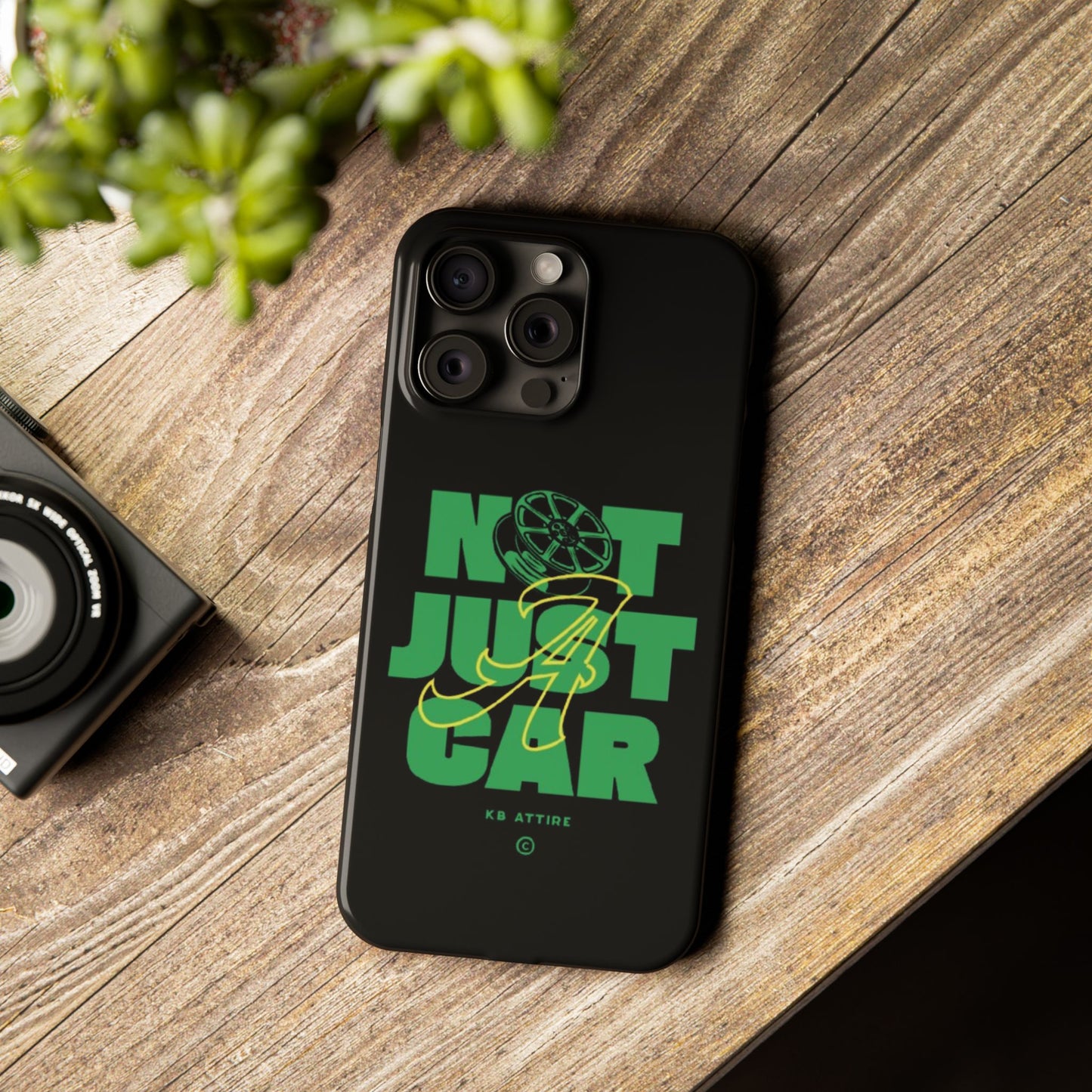 Not Just A Car Slim IPhone Cases (Black)