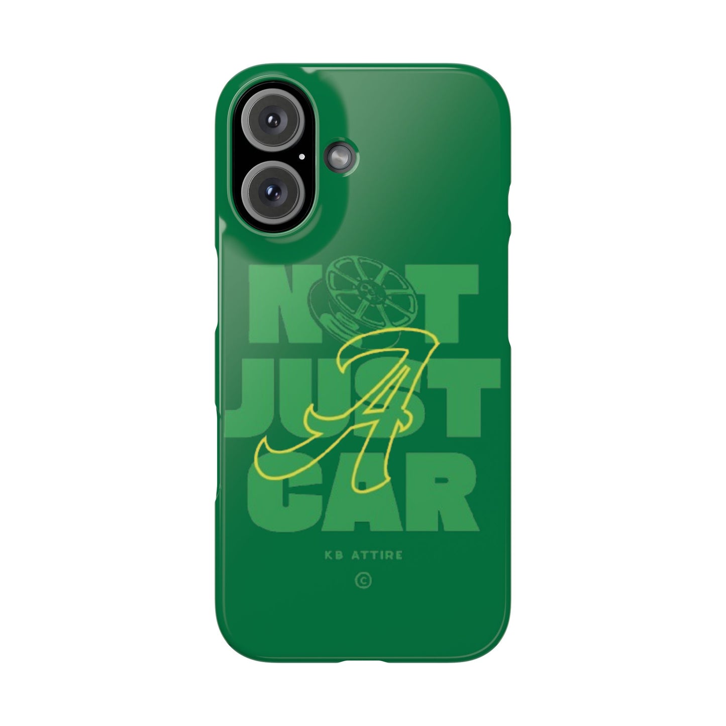 Not Just A Car Slim IPhone Cases (Green)