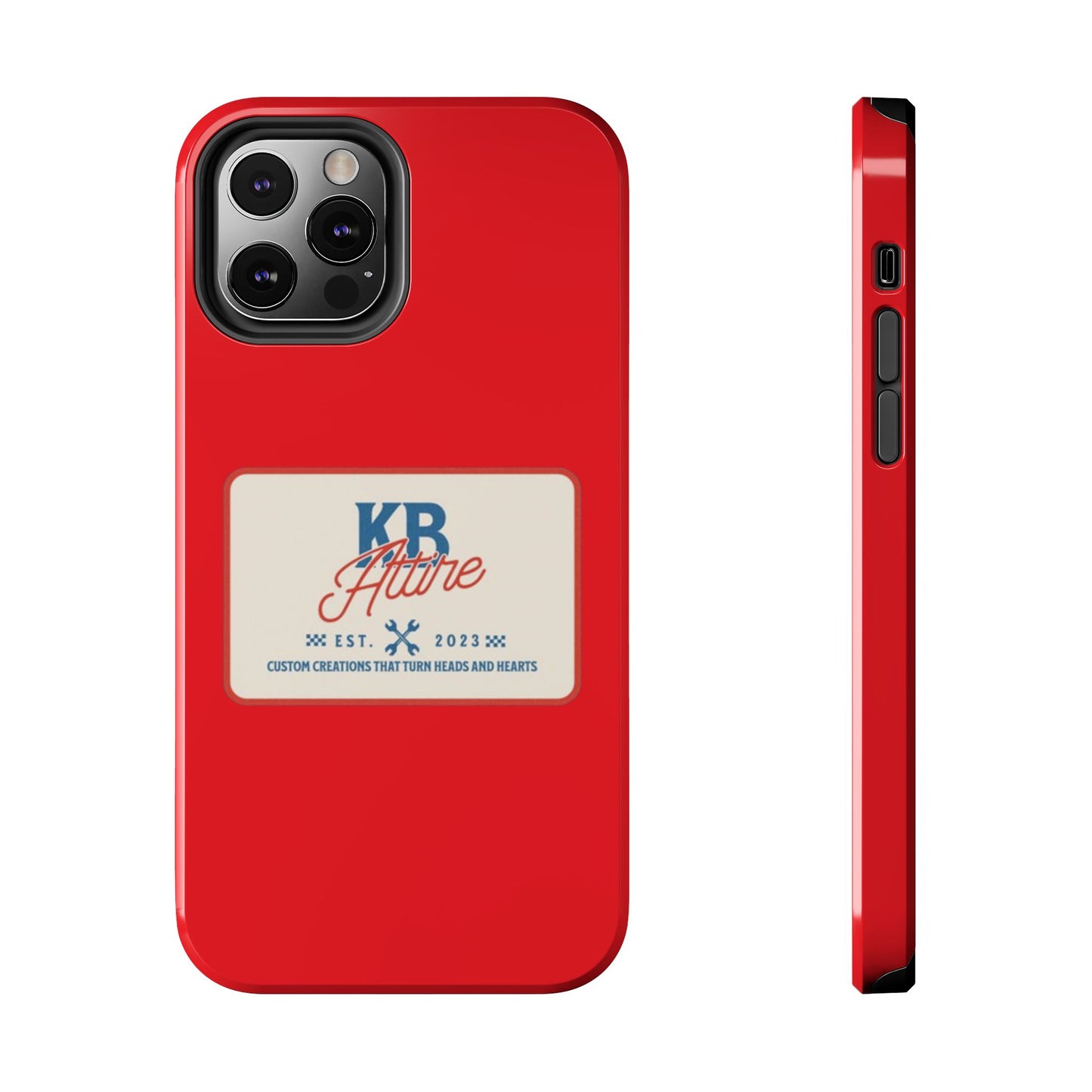 KB Attire 'The Patch' Phone Case (Red)