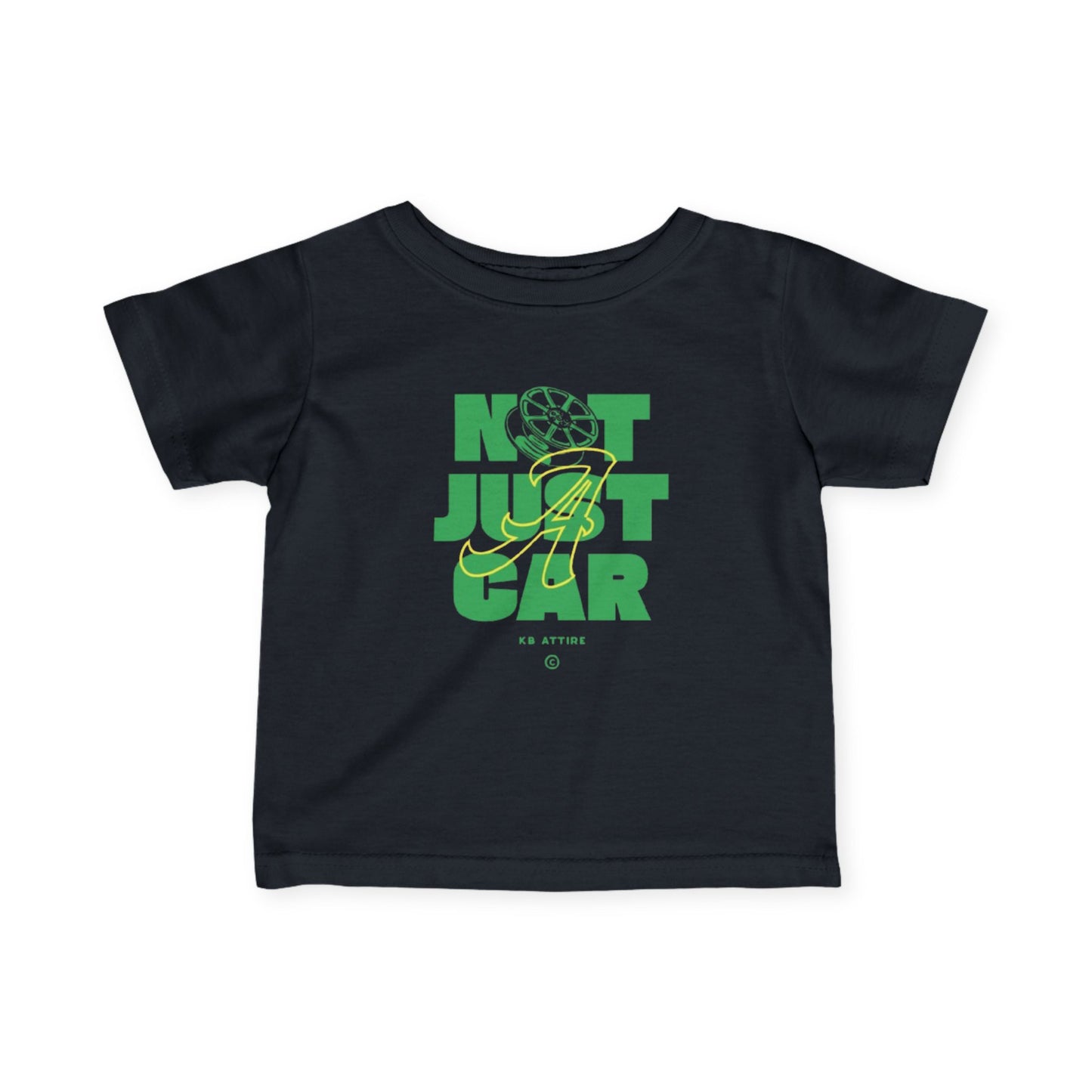 KB Attire Infant Tee 'Not Just Car' Graphic T-Shirt