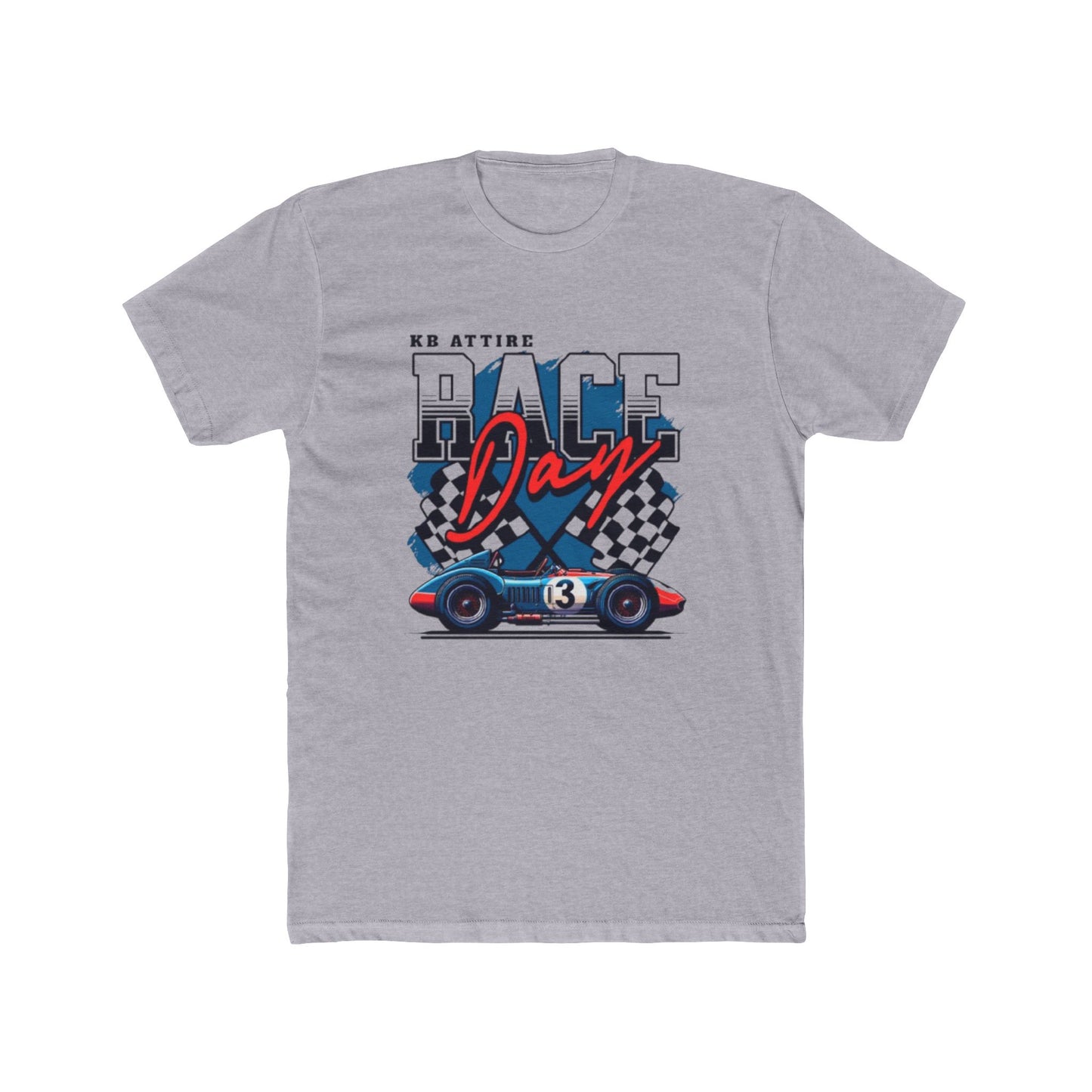 Race Day Unisex Cotton Crew Tee - Perfect for Racing Fans
