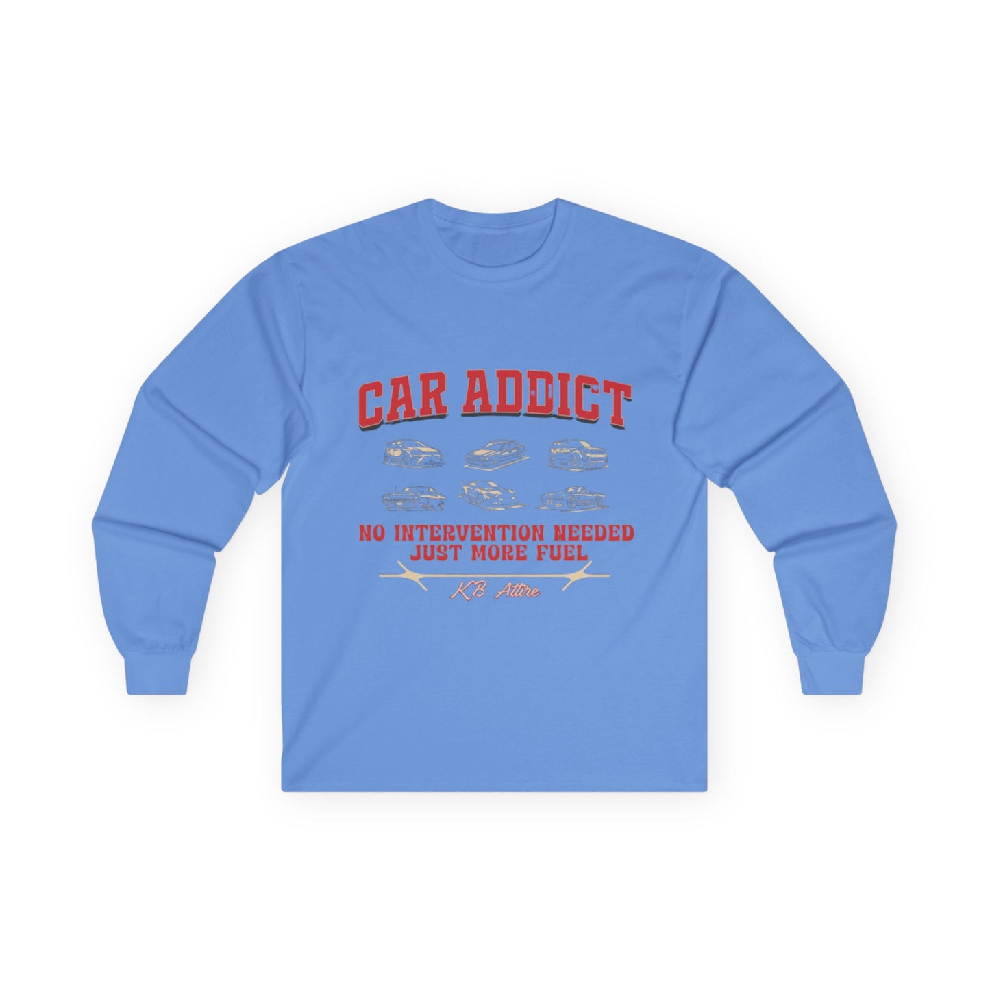 'Car Addict' Long Sleeve Tee