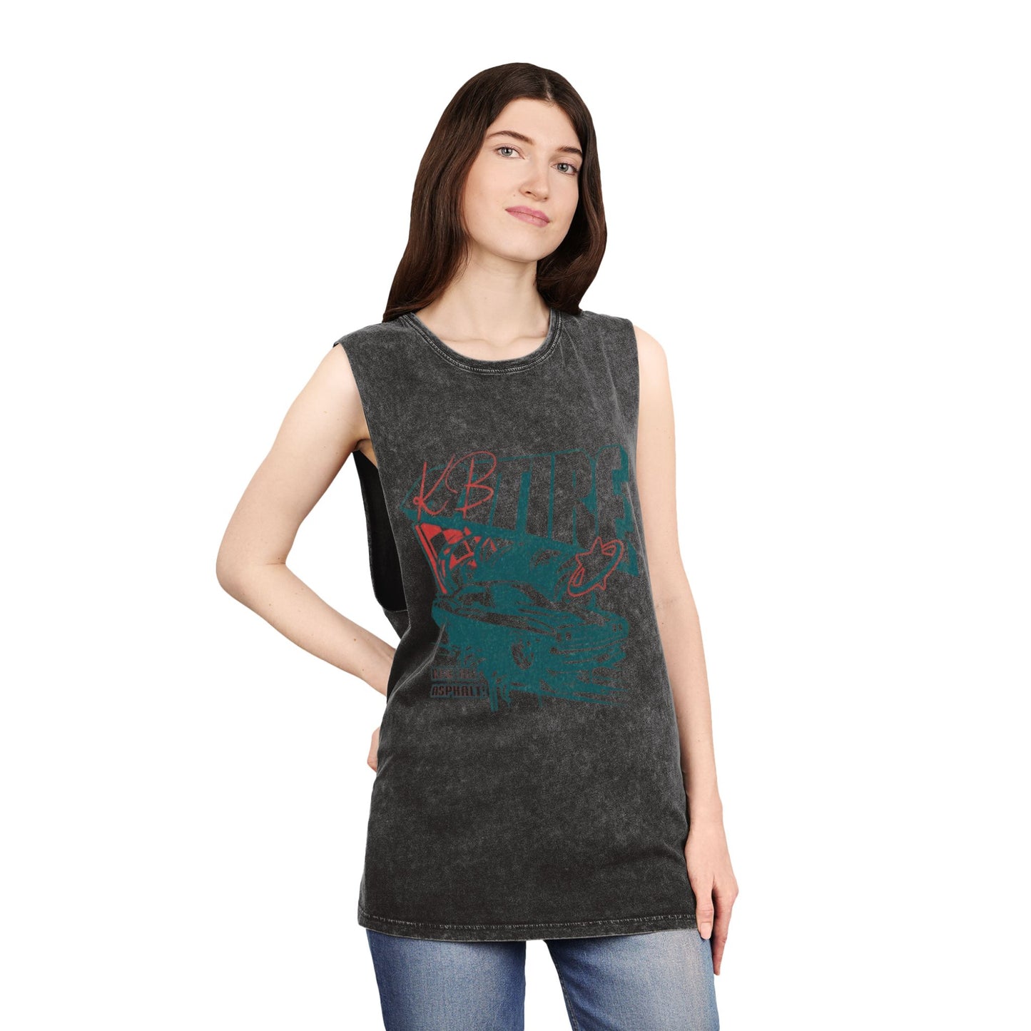 'Hot Ride' Stonewash Tank Top