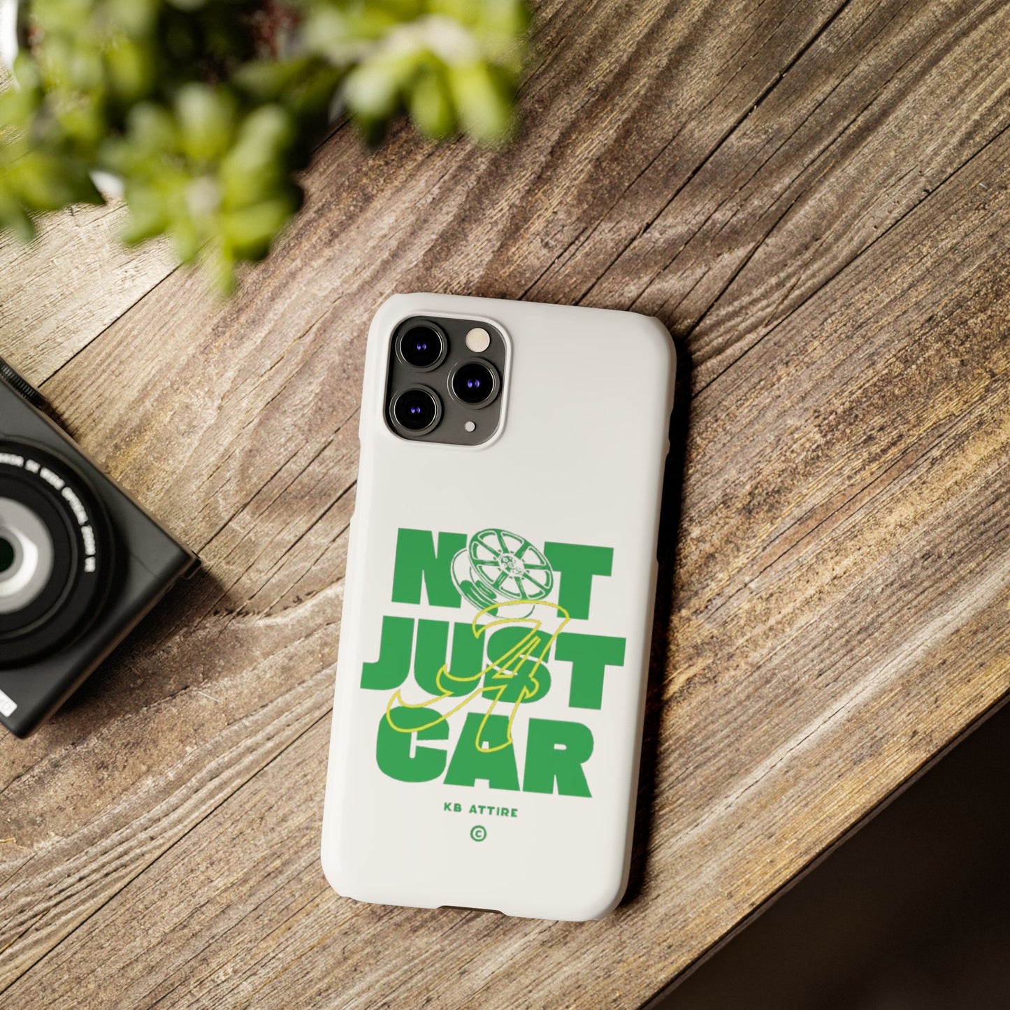 Not Just A Car Slim IPhone Cases (White)