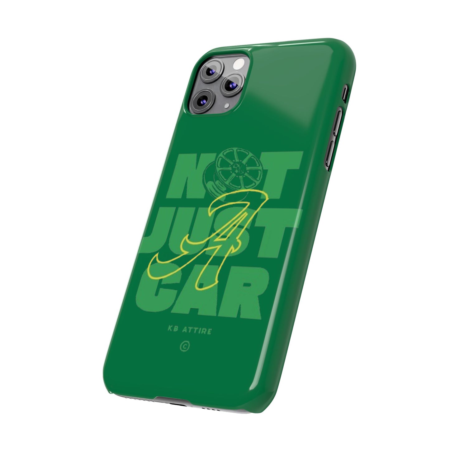 Not Just A Car Slim IPhone Cases (Green)