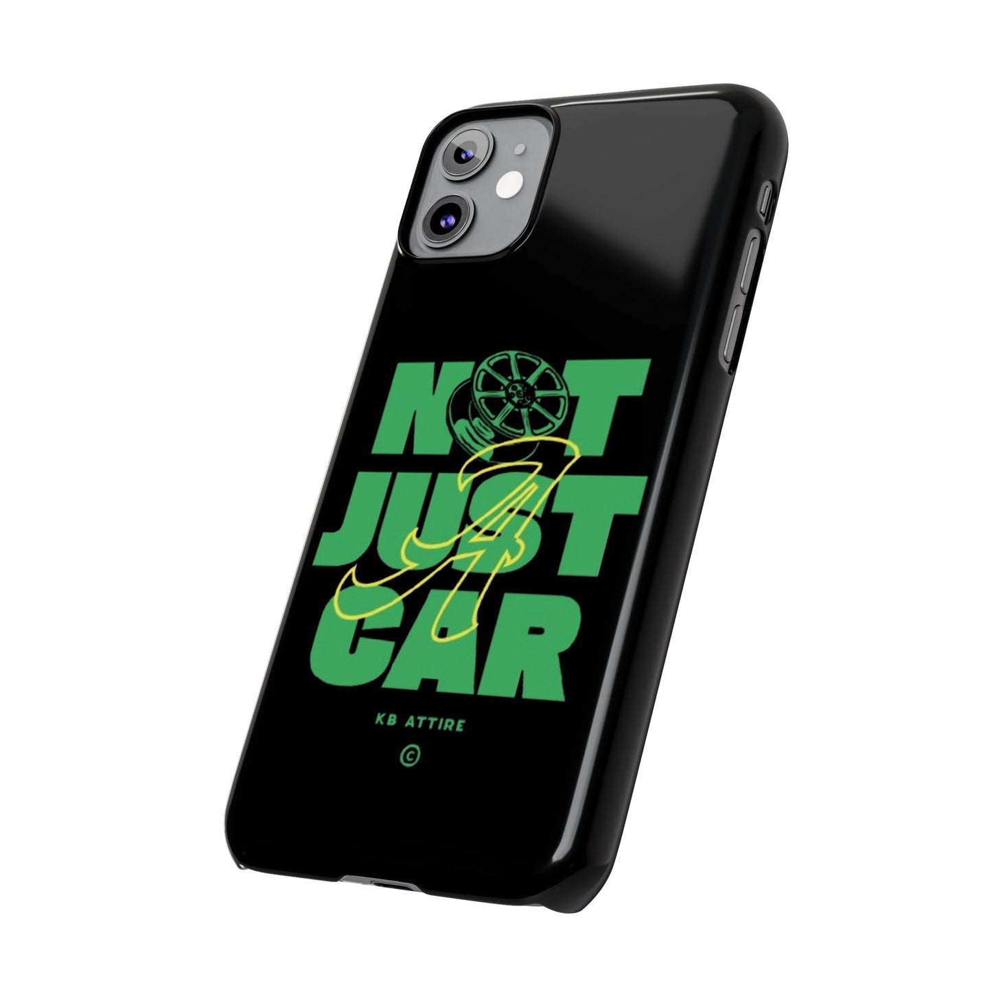Not Just A Car Slim IPhone Cases (Black)