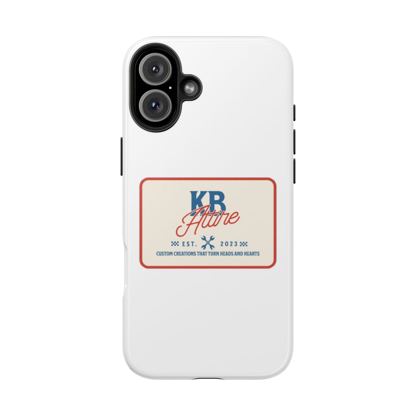 KB Attire 'The Patch' Phone Case (White)