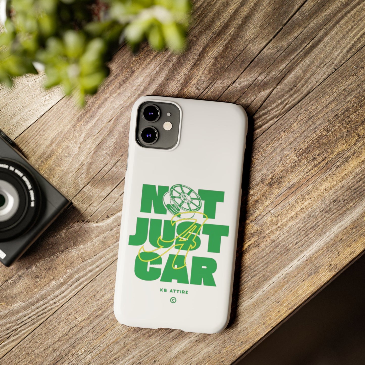 Not Just A Car Slim IPhone Cases (White)