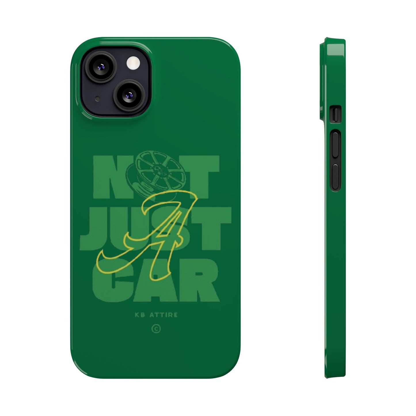 Not Just A Car Slim IPhone Cases (Green)