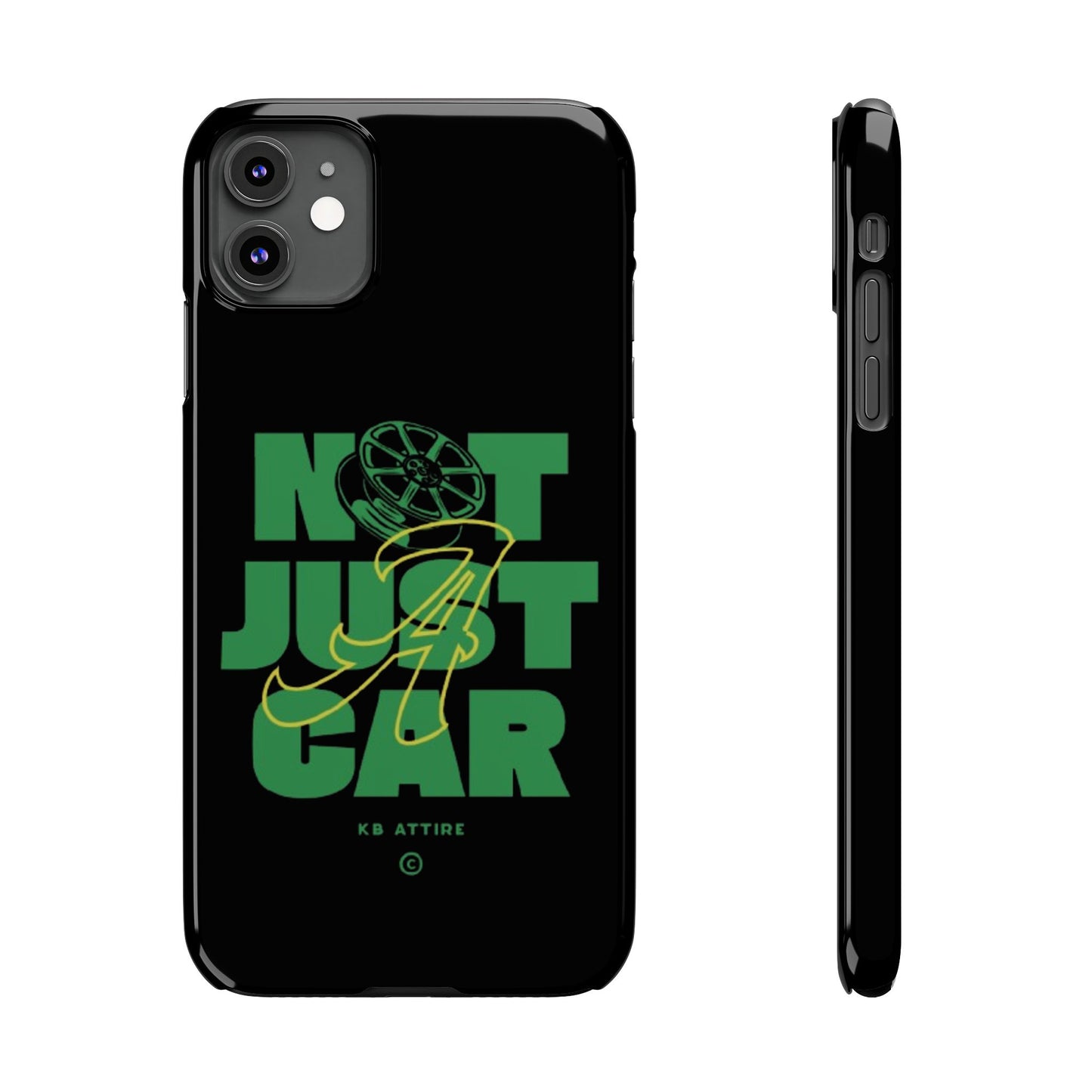 Not Just A Car Slim IPhone Cases (Black)