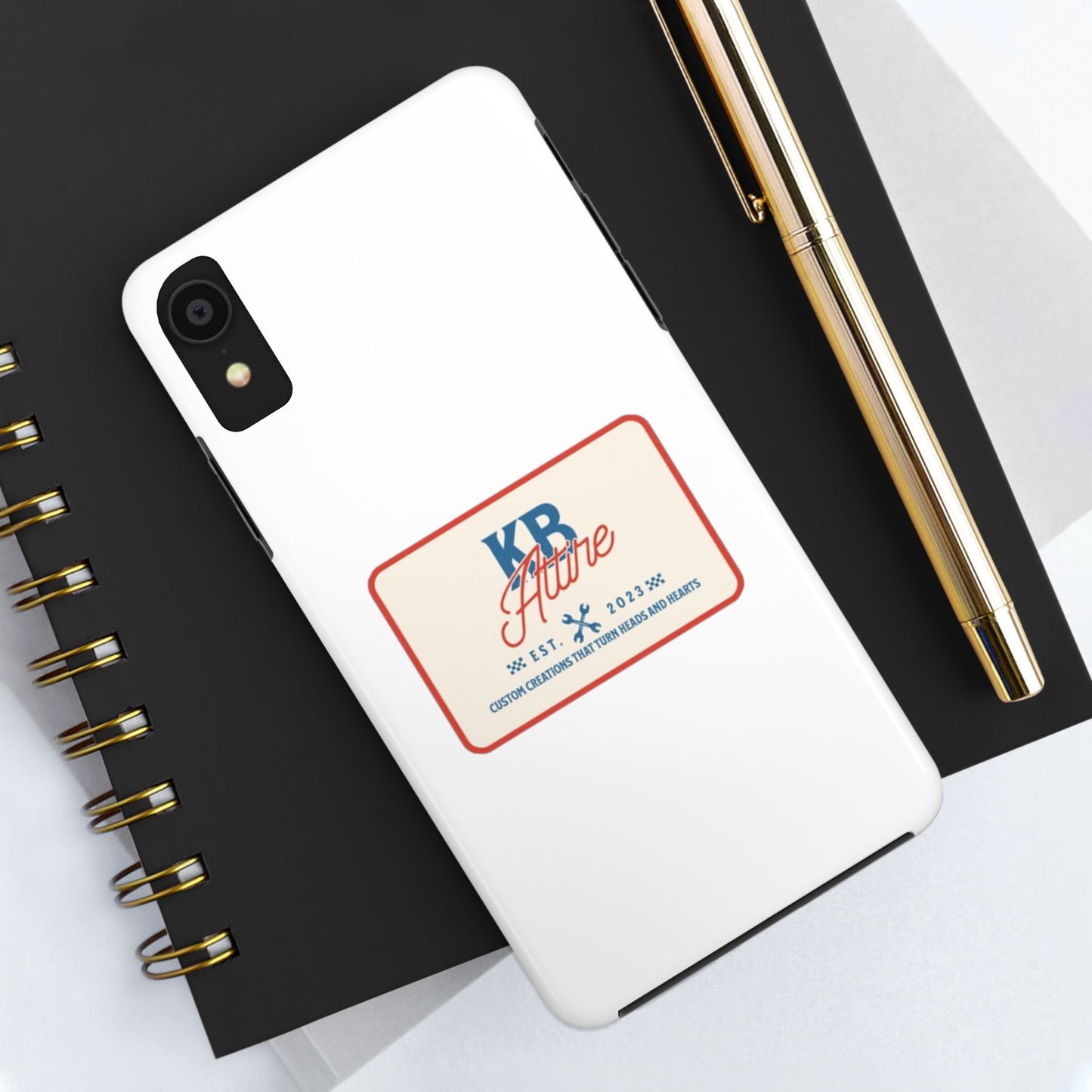KB Attire 'The Patch' Phone Case (White)