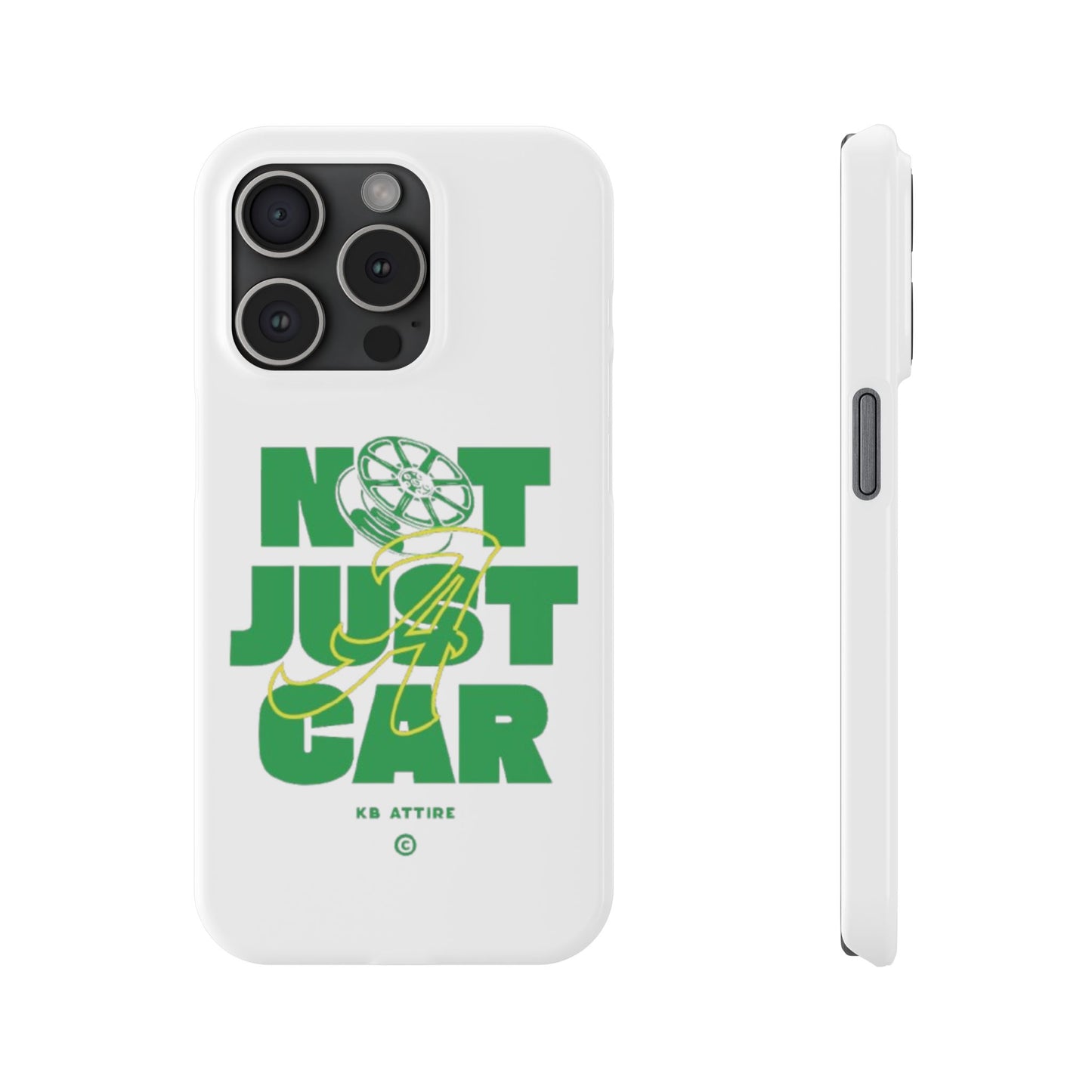 Not Just A Car Slim IPhone Cases (White)