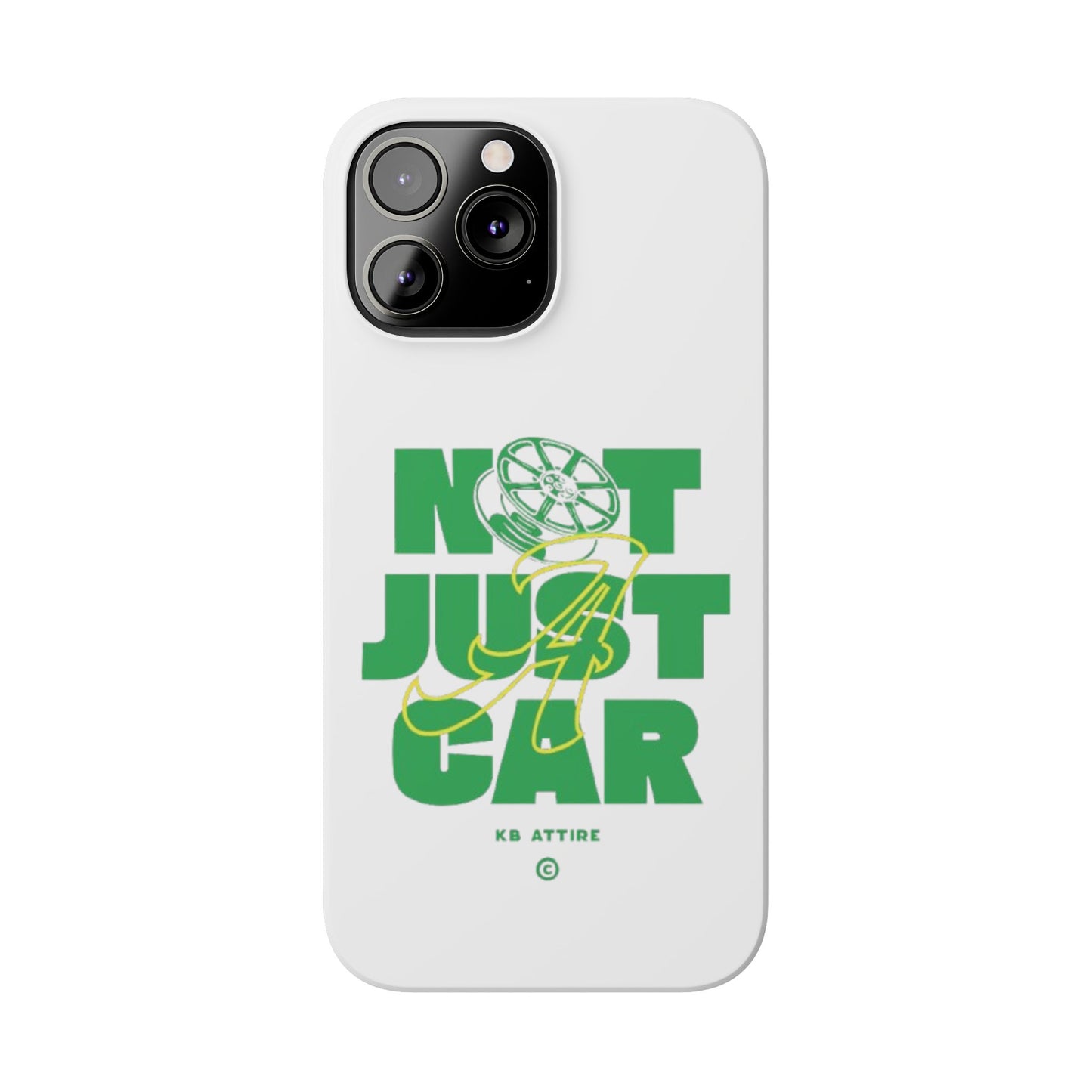Not Just A Car Slim IPhone Cases (White)