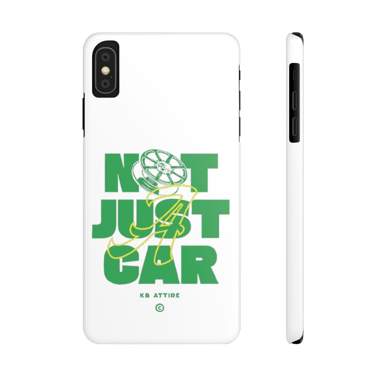 Not Just A Car Slim IPhone Cases (White)