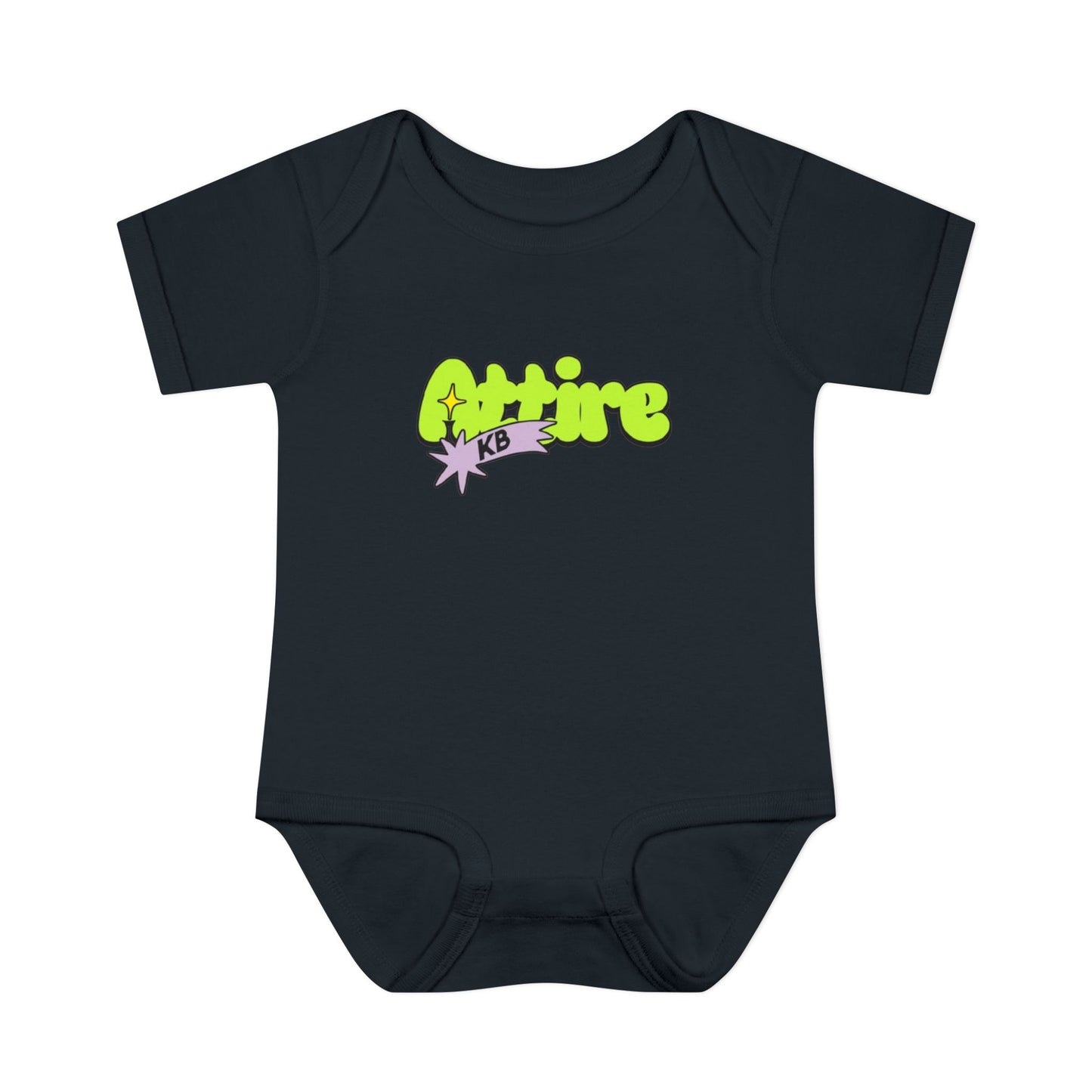 KB Attire Infant Bodysuit with "Cartoon" Logo
