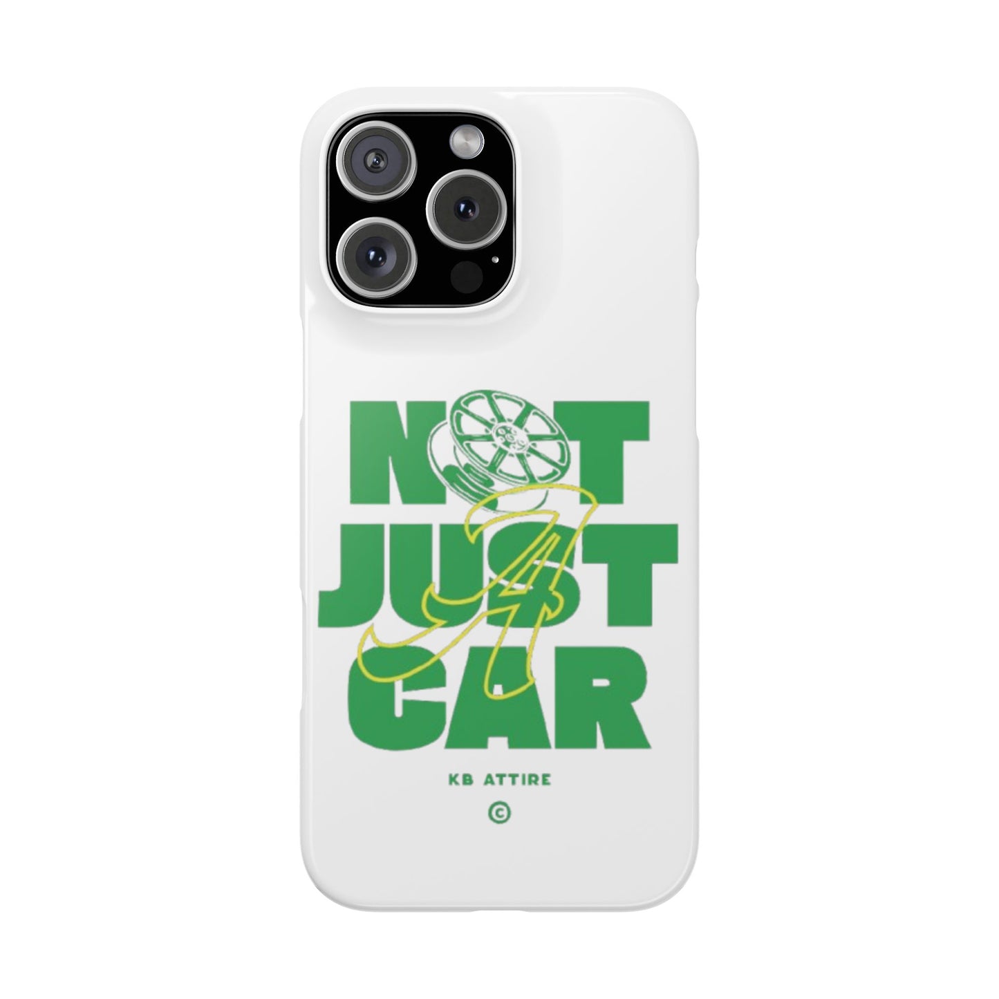 Not Just A Car Slim IPhone Cases (White)