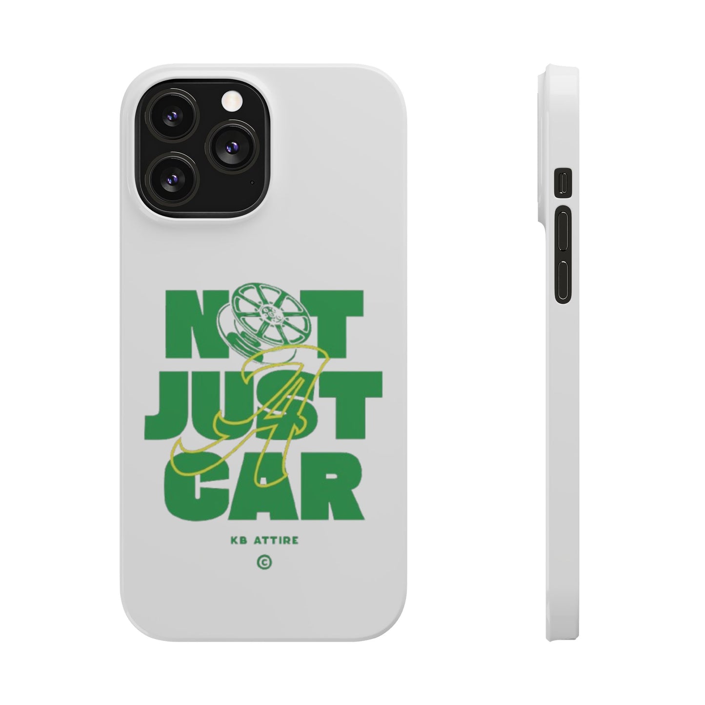 Not Just A Car Slim IPhone Cases (White)