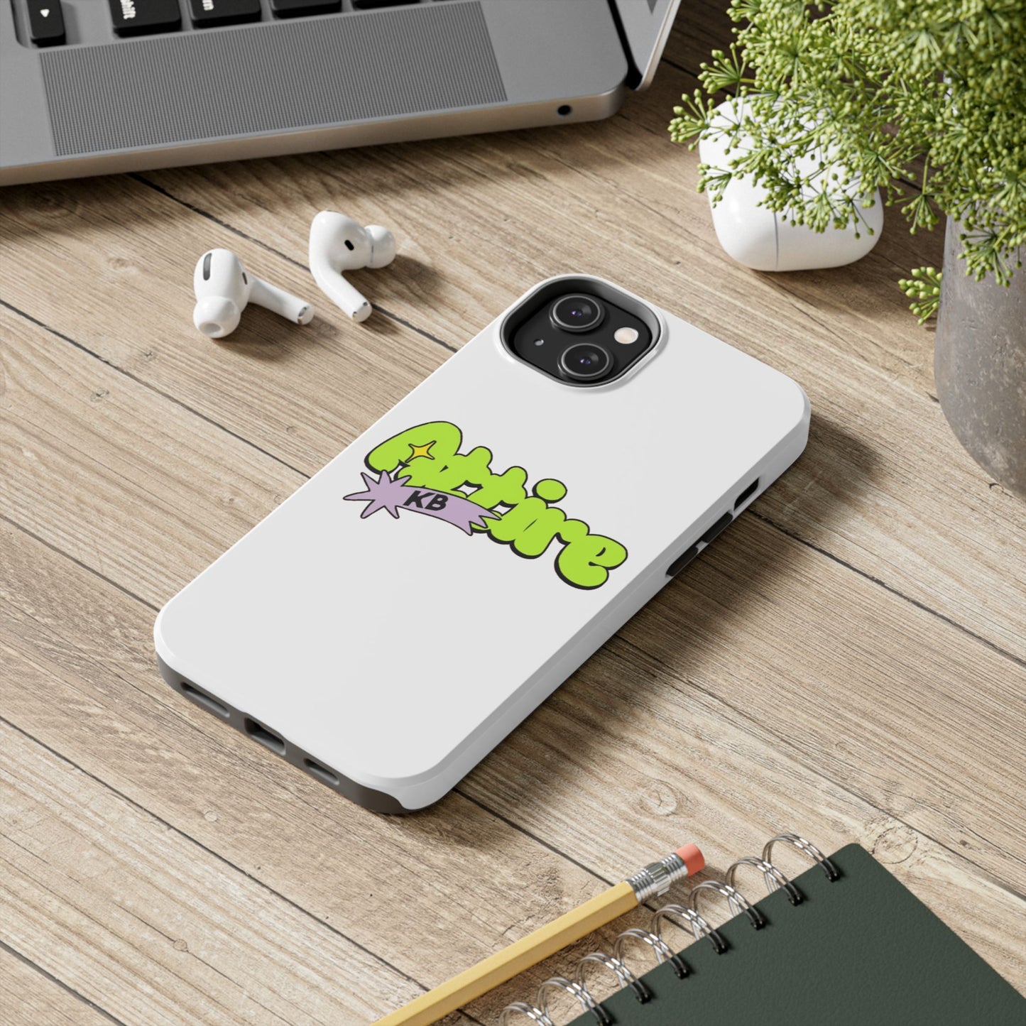 KB Attire Cartoon Phone Case (White)