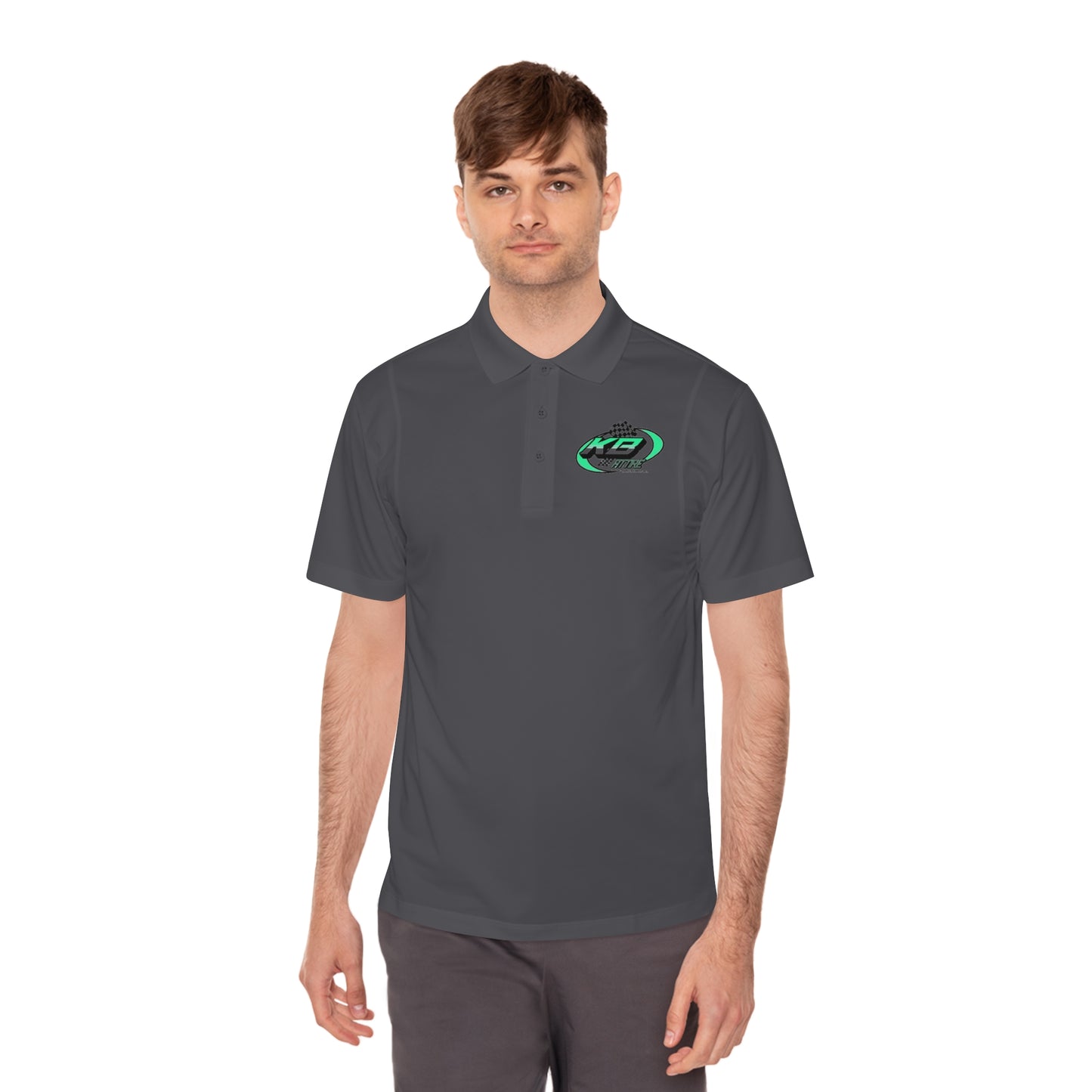 KB Attire Men's Logo Sport Polo Shirt