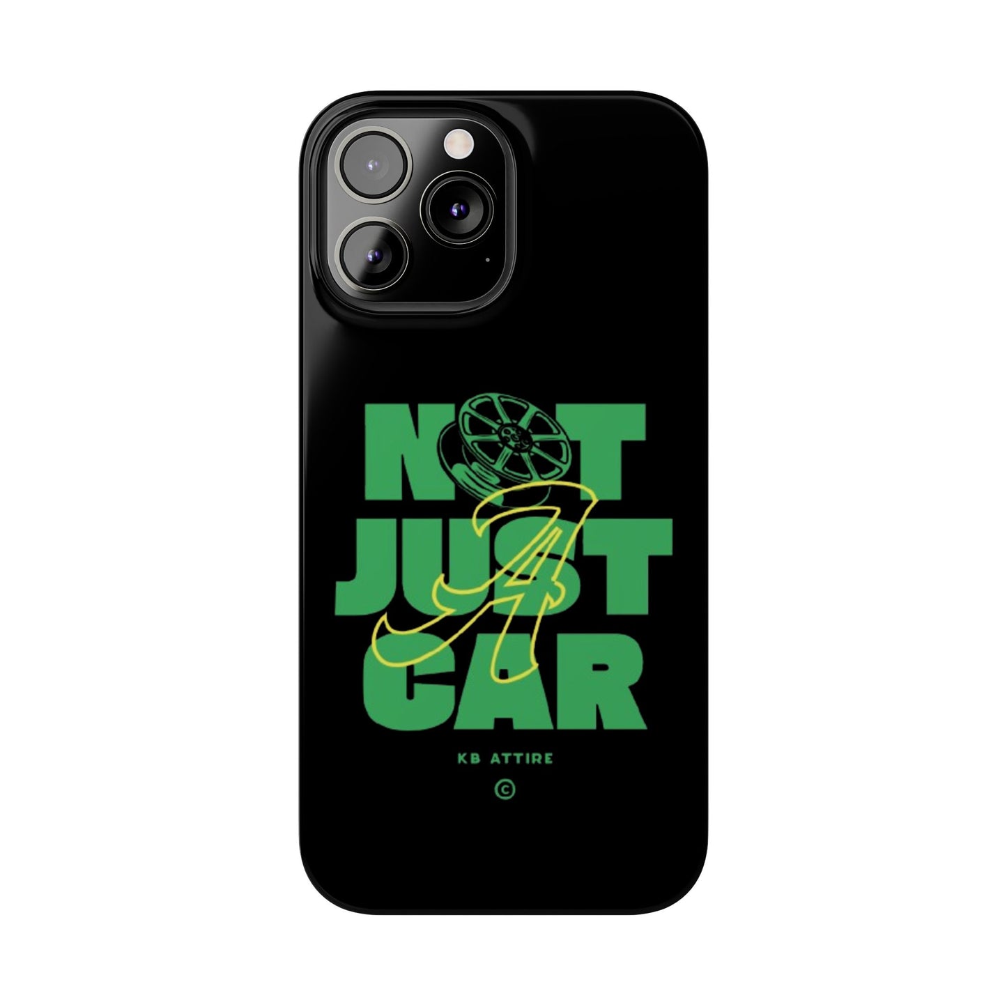 Not Just A Car Slim IPhone Cases (Black)