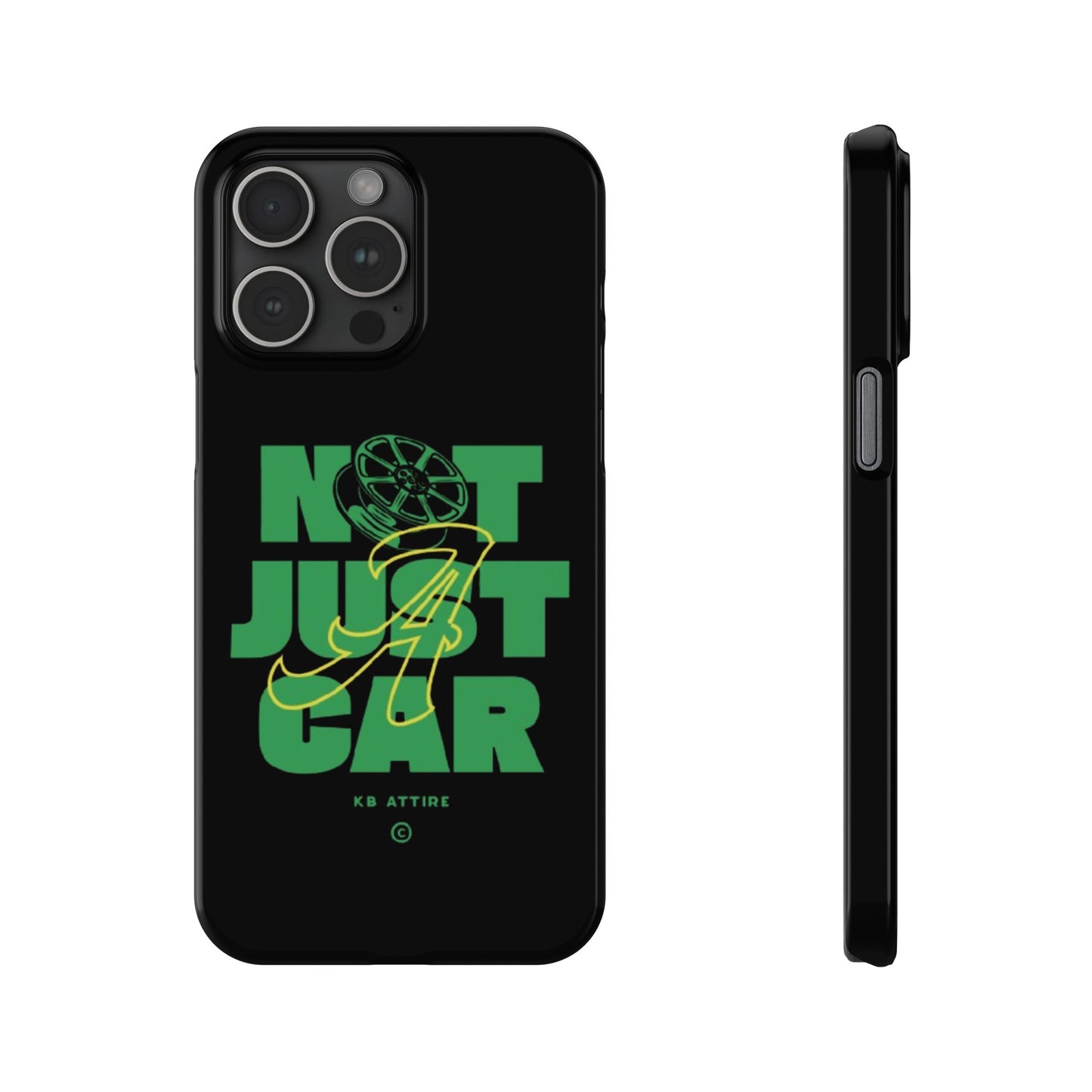Not Just A Car Slim IPhone Cases (Black)