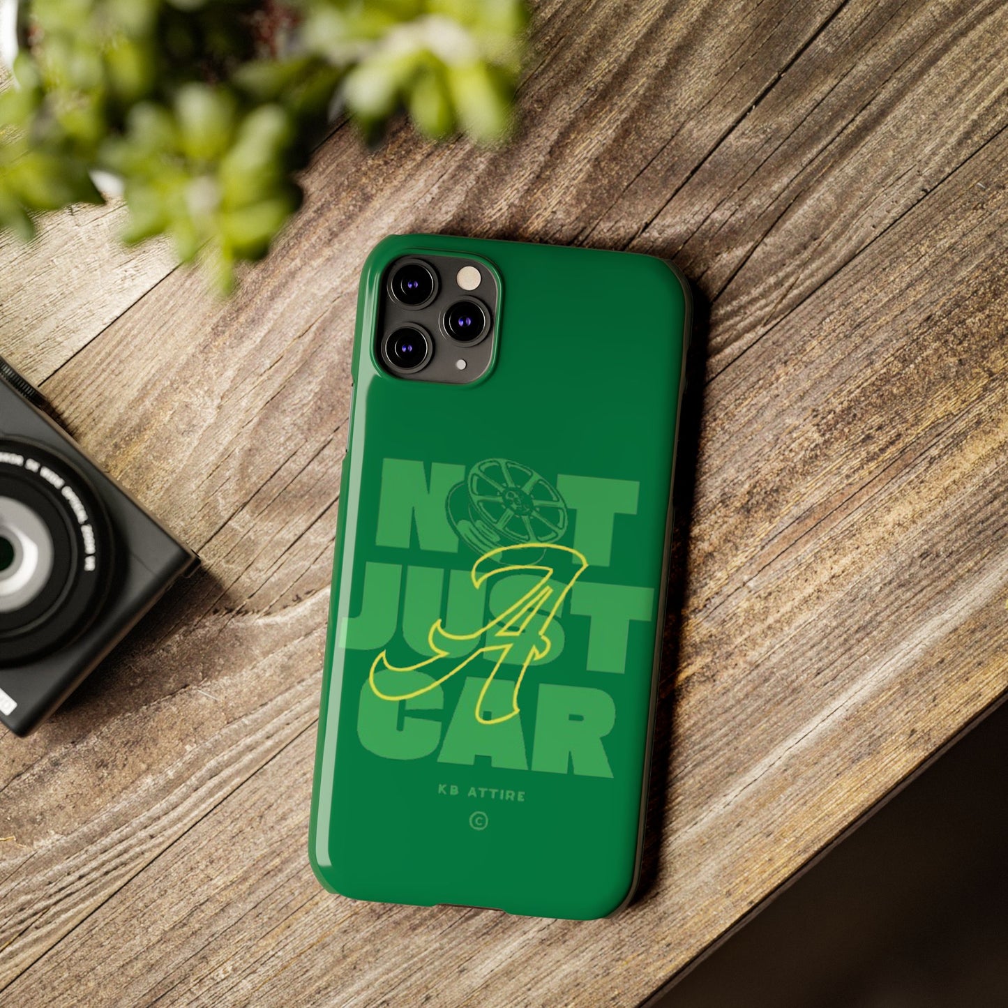 Not Just A Car Slim IPhone Cases (Green)