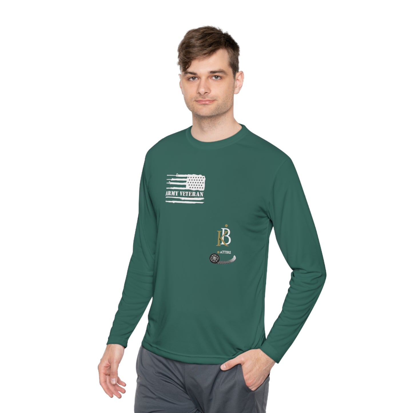 KB Attire Forest Green "Riding Deep" Unisex Lightweight Long Sleeve Tee