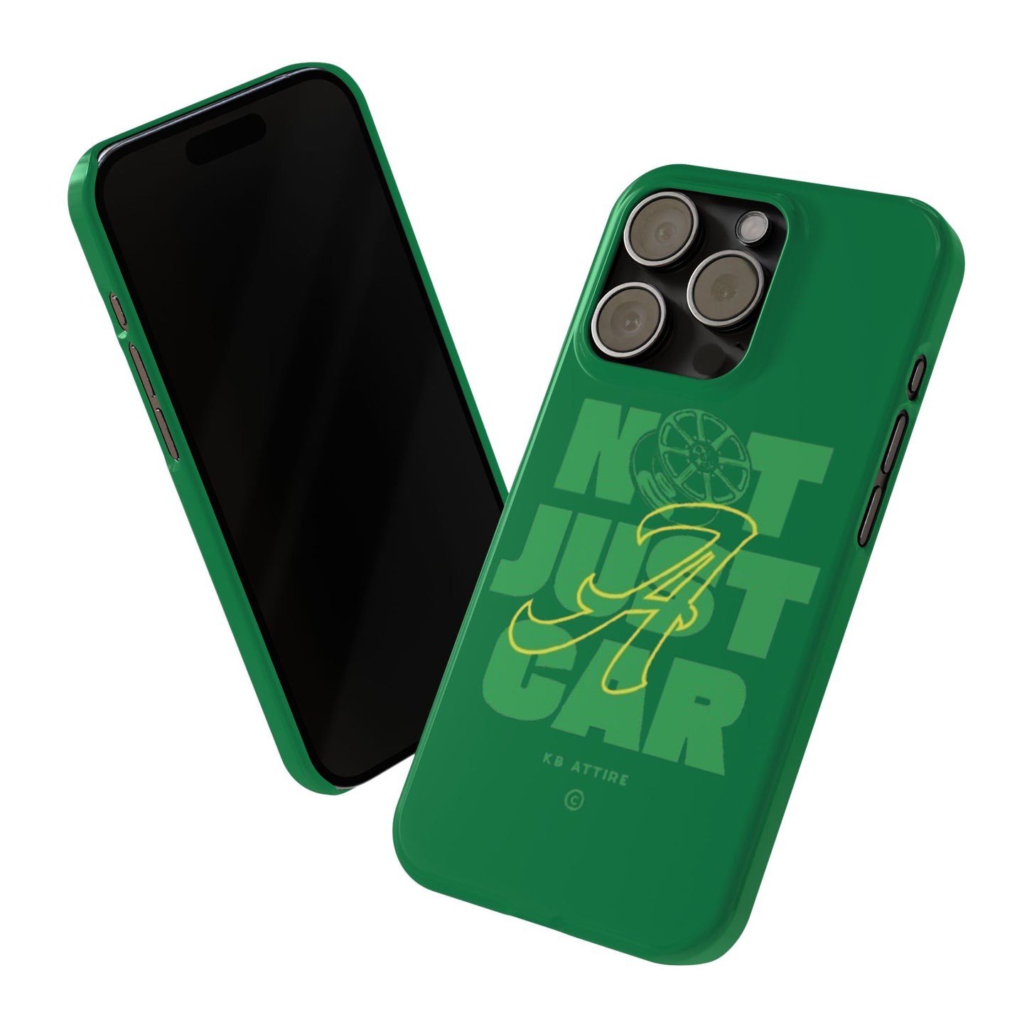 Not Just A Car Slim IPhone Cases (Green)