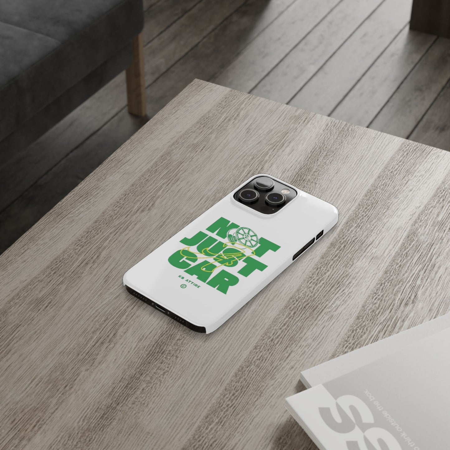 Not Just A Car Slim IPhone Cases (White)
