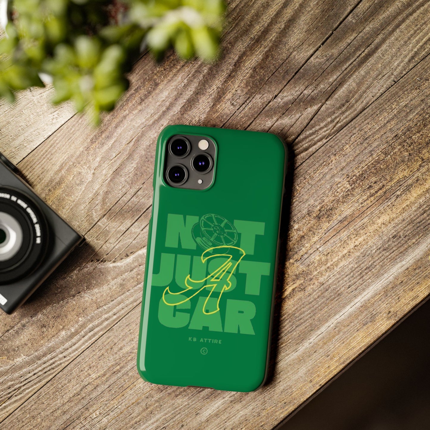 Not Just A Car Slim IPhone Cases (Green)
