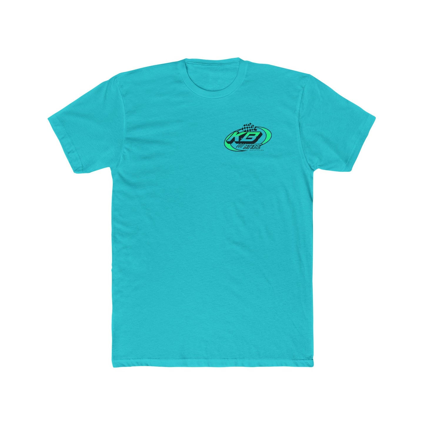 Racing Inspired Unisex Cotton Crew Tee - Checkered Flag Design