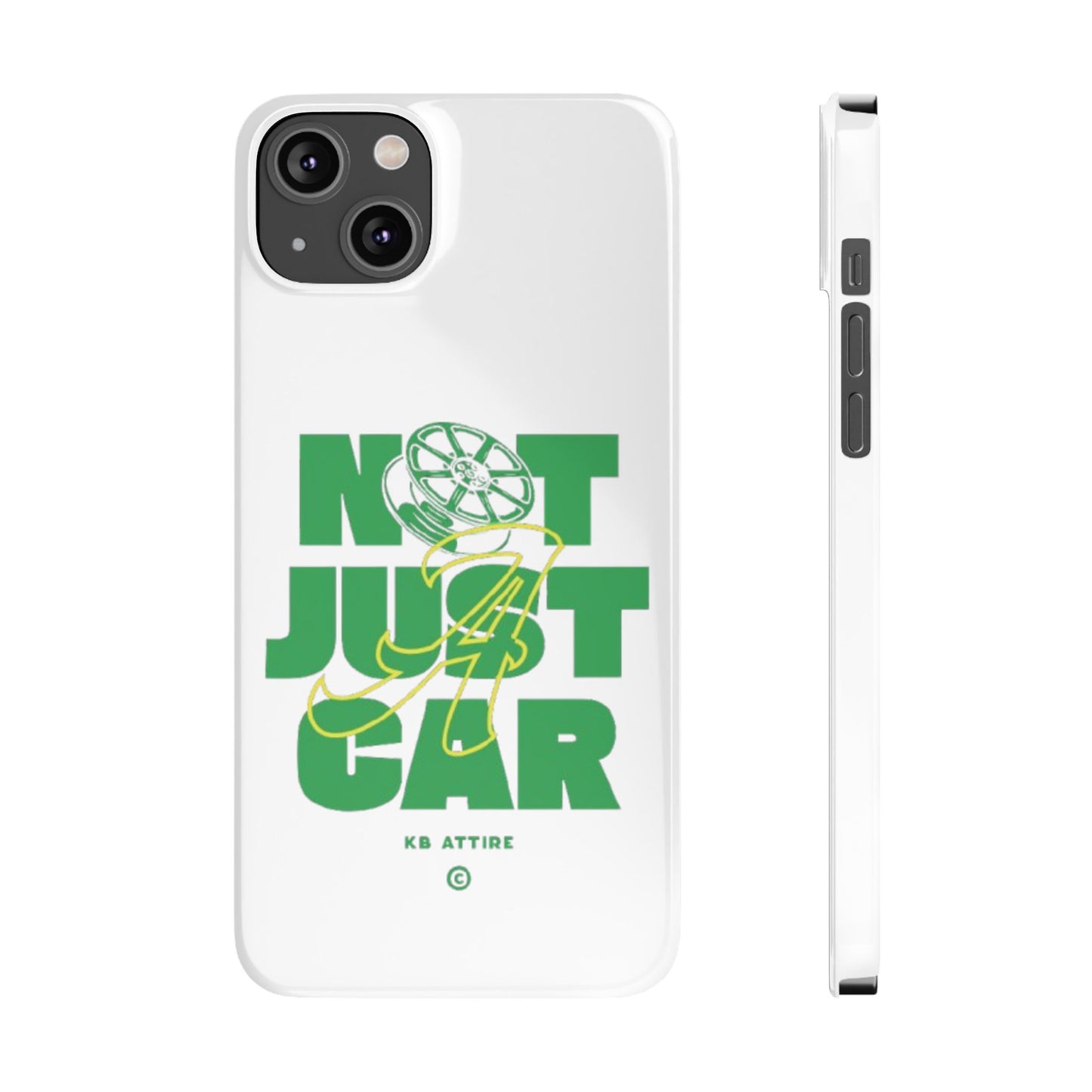 Not Just A Car Slim IPhone Cases (White)